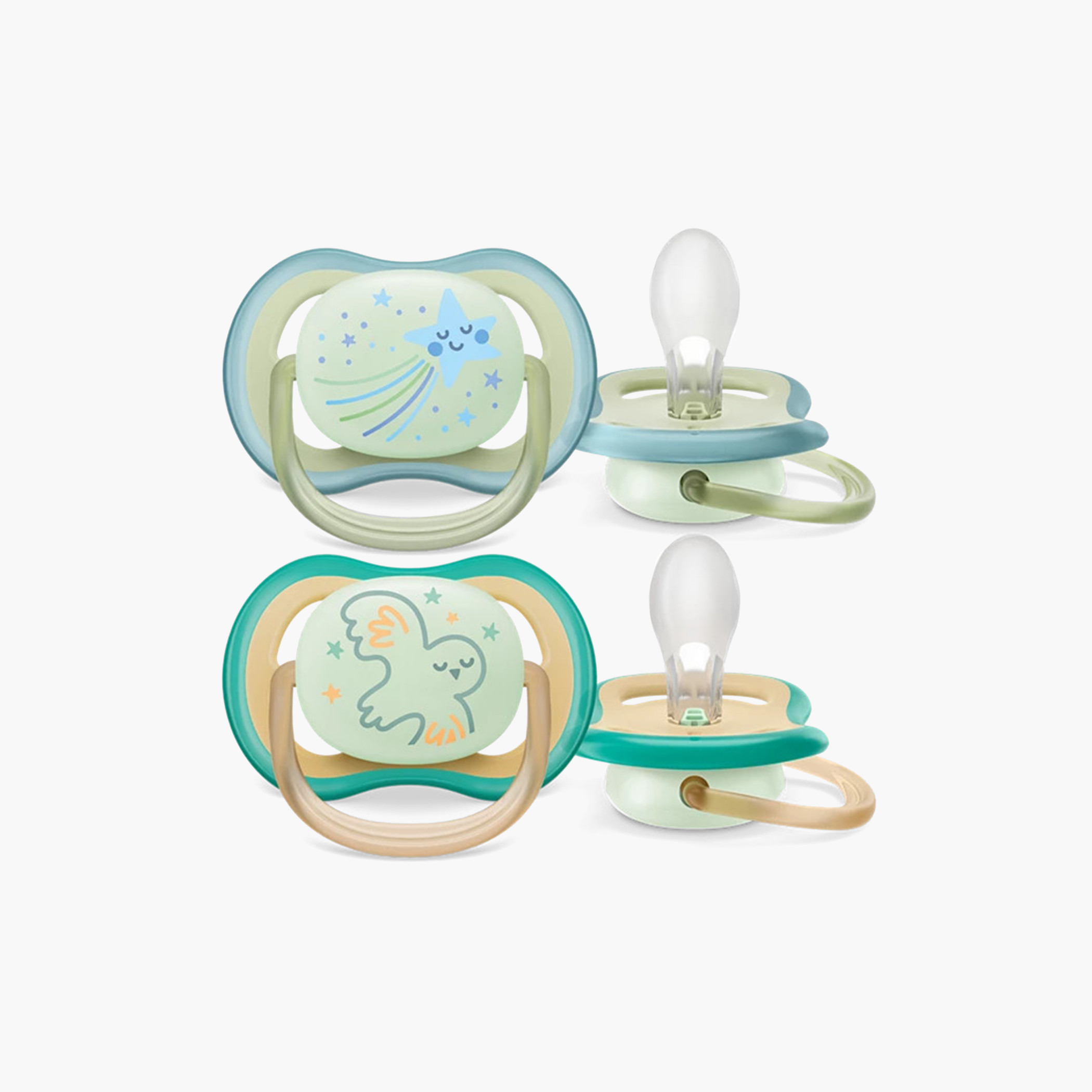 لهاية فائقة التهوية من فيليبس أفنت - طقم من قطعتين-baby-feeding-pacifiers-image-3