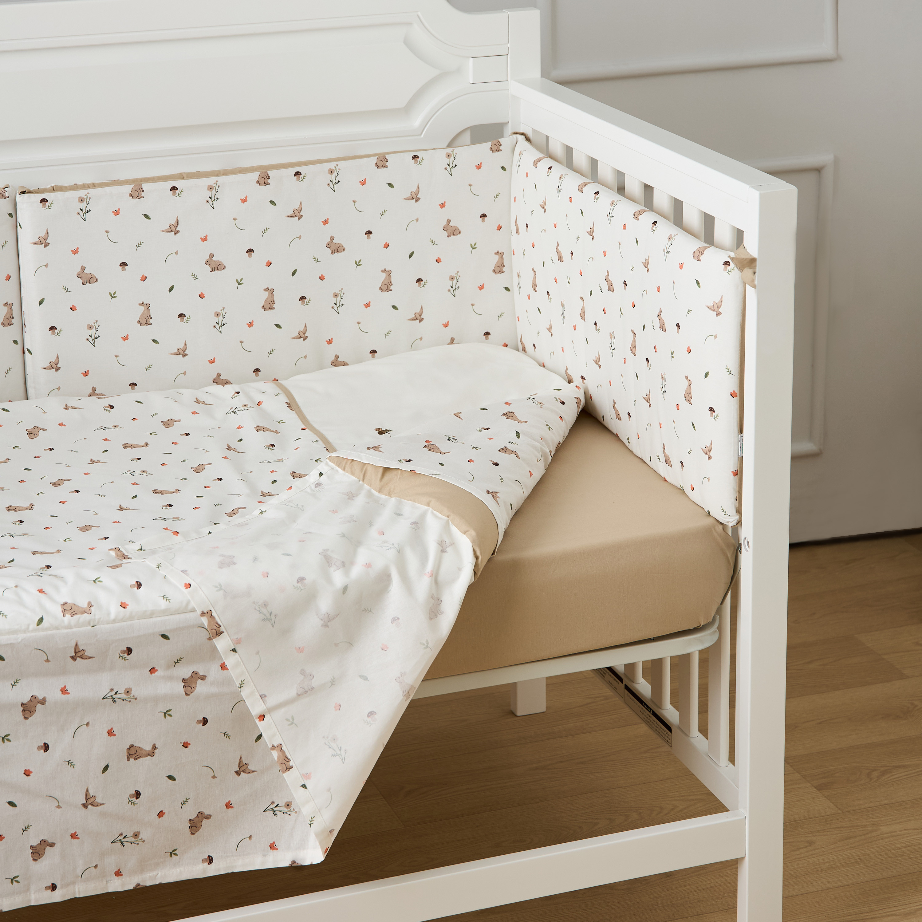 طقم مفروشات 5 قطع بطبعات من فونا بيبي - 70x130 سم-baby-nursery-babybedding-image-7
