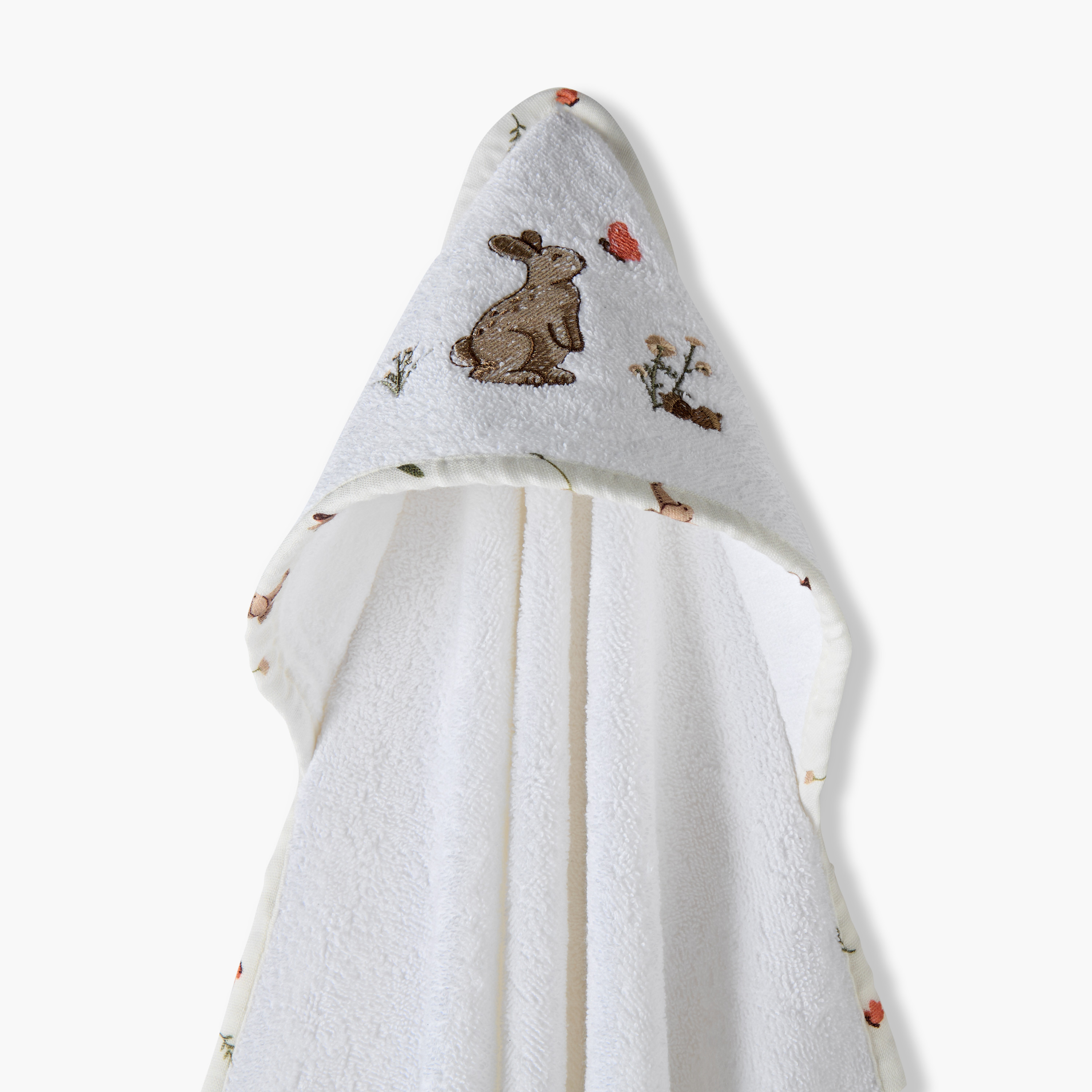 طقم منشفة بقبعة بتطريز بوني بقبعة ومنشفة وجه من فنانابيبي-baby-bathandcare-towels-image-2