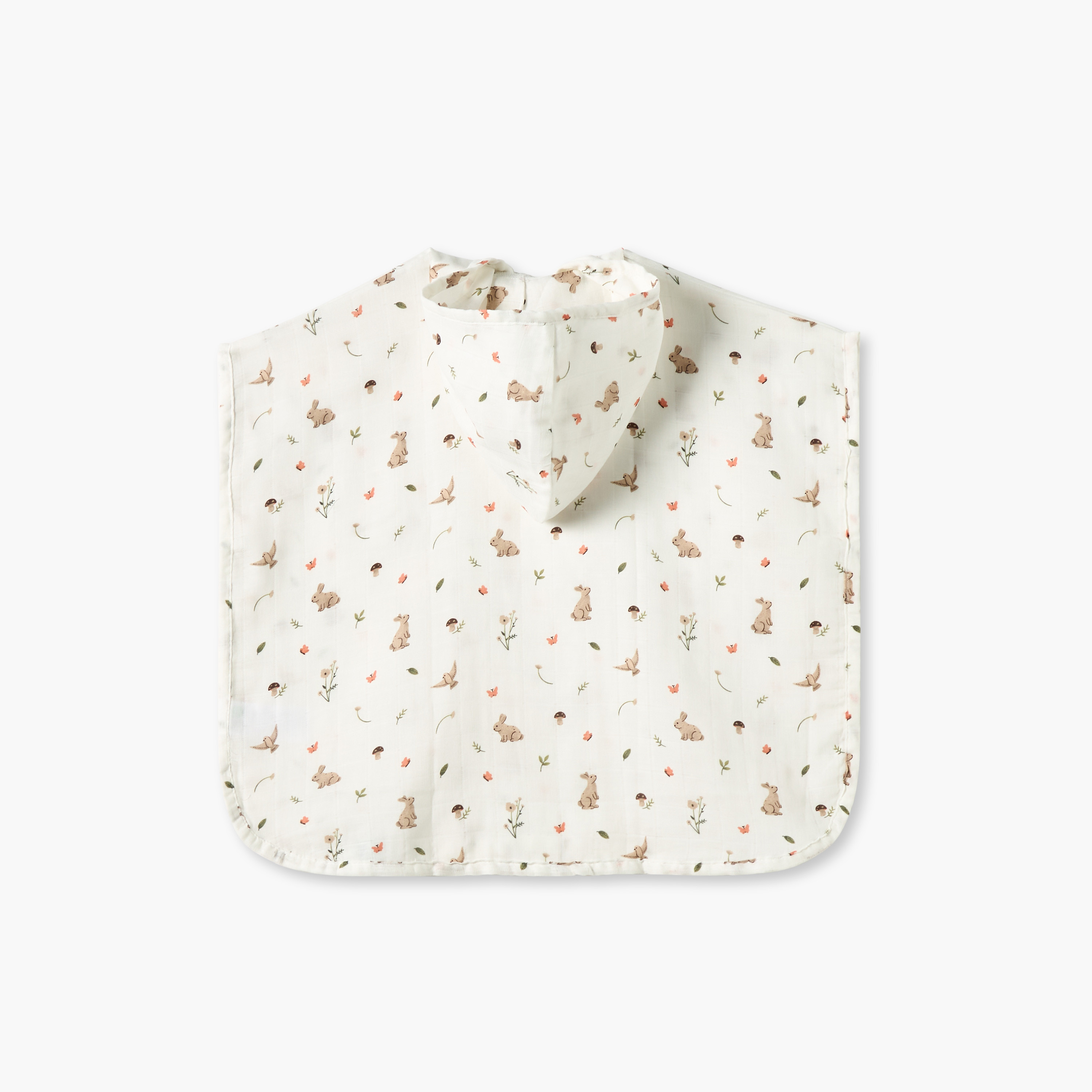 منشفة بونشو بطبعات مع قبعة من فانابيبي-baby-bathandcare-towels-image-2