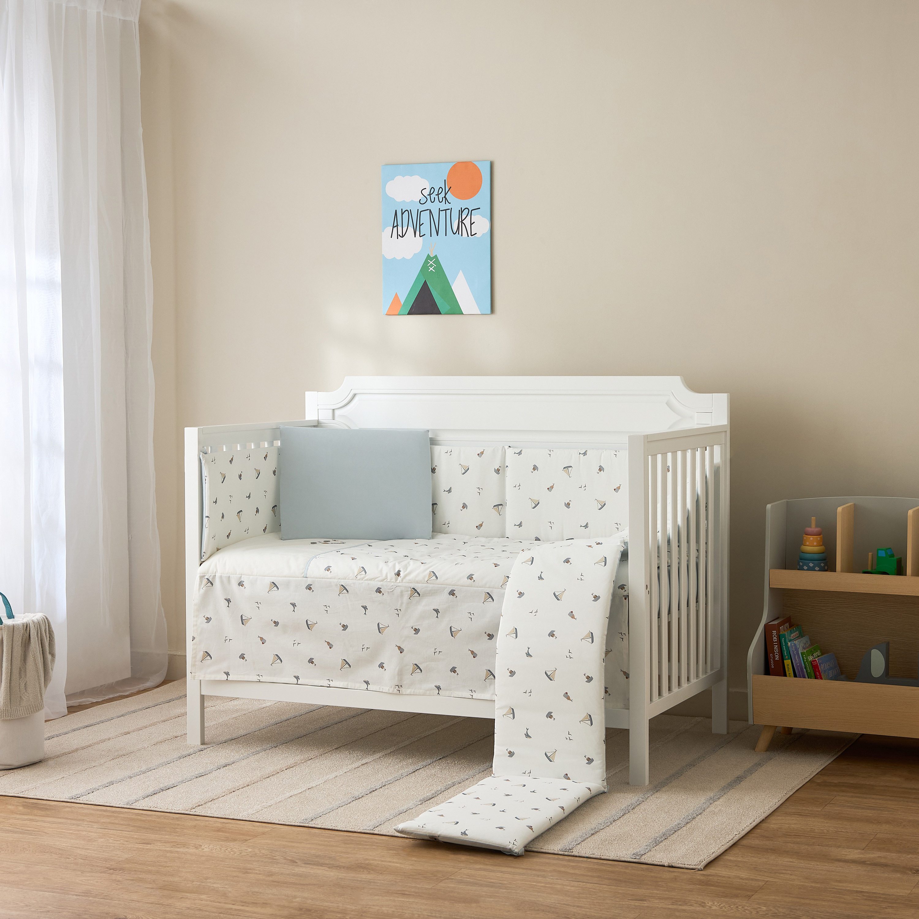 Funnababy 5-Piece Printed Bedding Set - 70x130 cm-baby-nursery-babybedding-image-1
