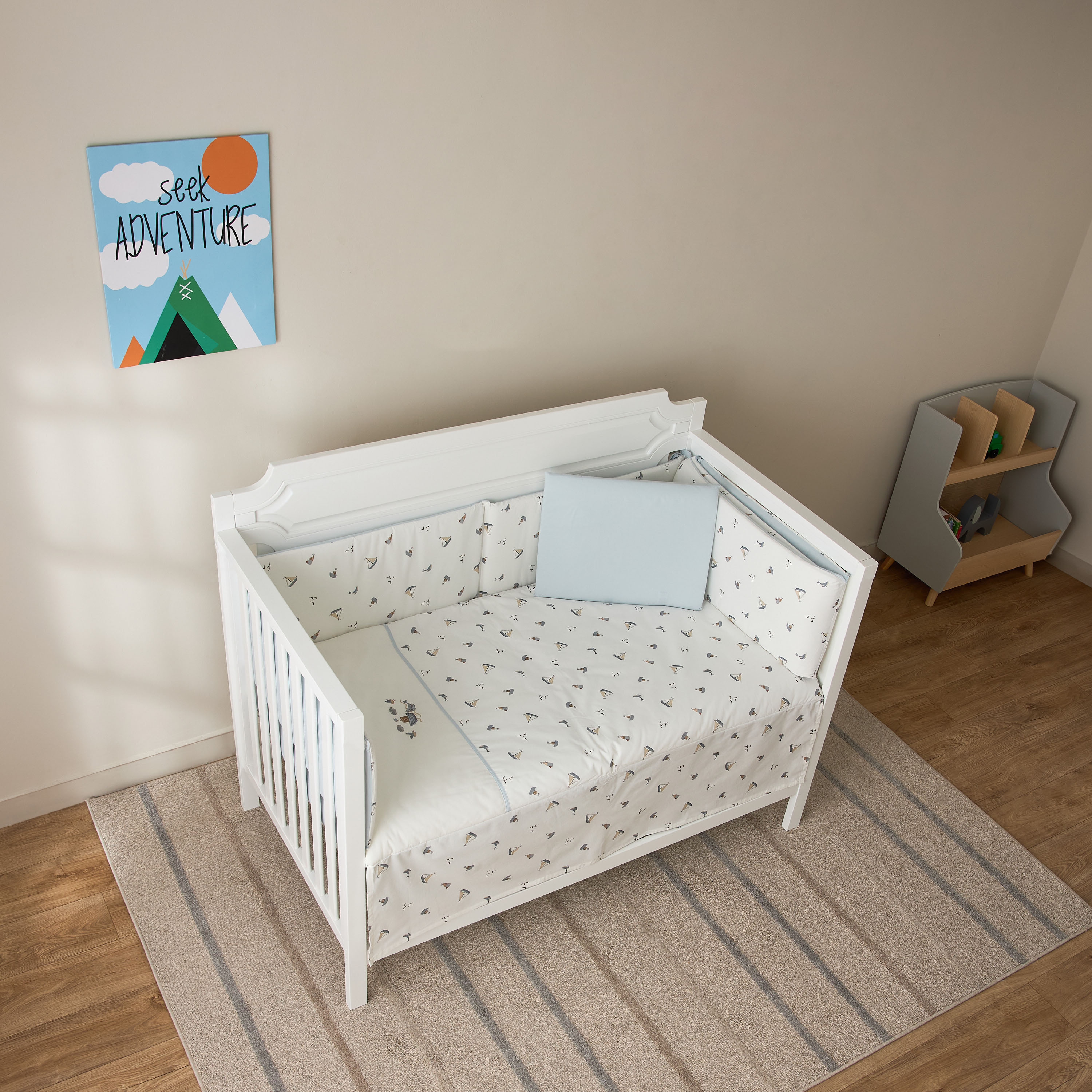 Funnababy 5-Piece Printed Bedding Set - 70x130 cm-baby-nursery-babybedding-image-2