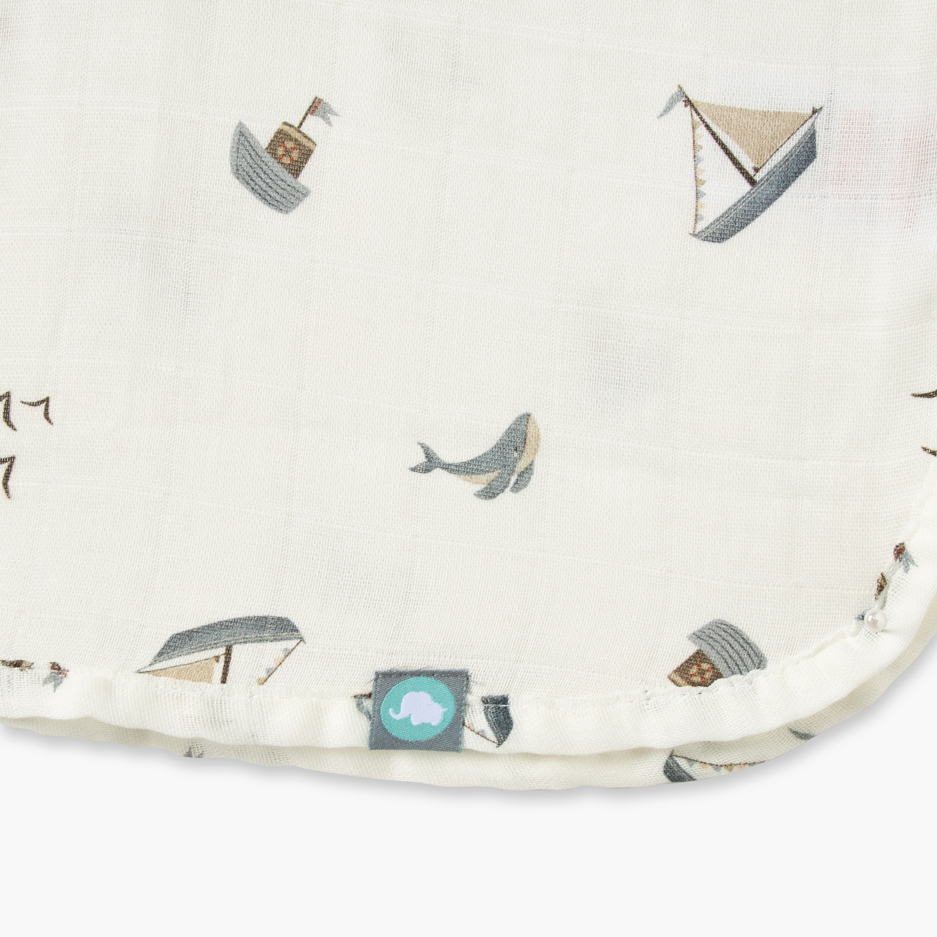 Funnababy Printed Hooded Poncho - 50x65 cm-baby-bathandcare-towels-image-4