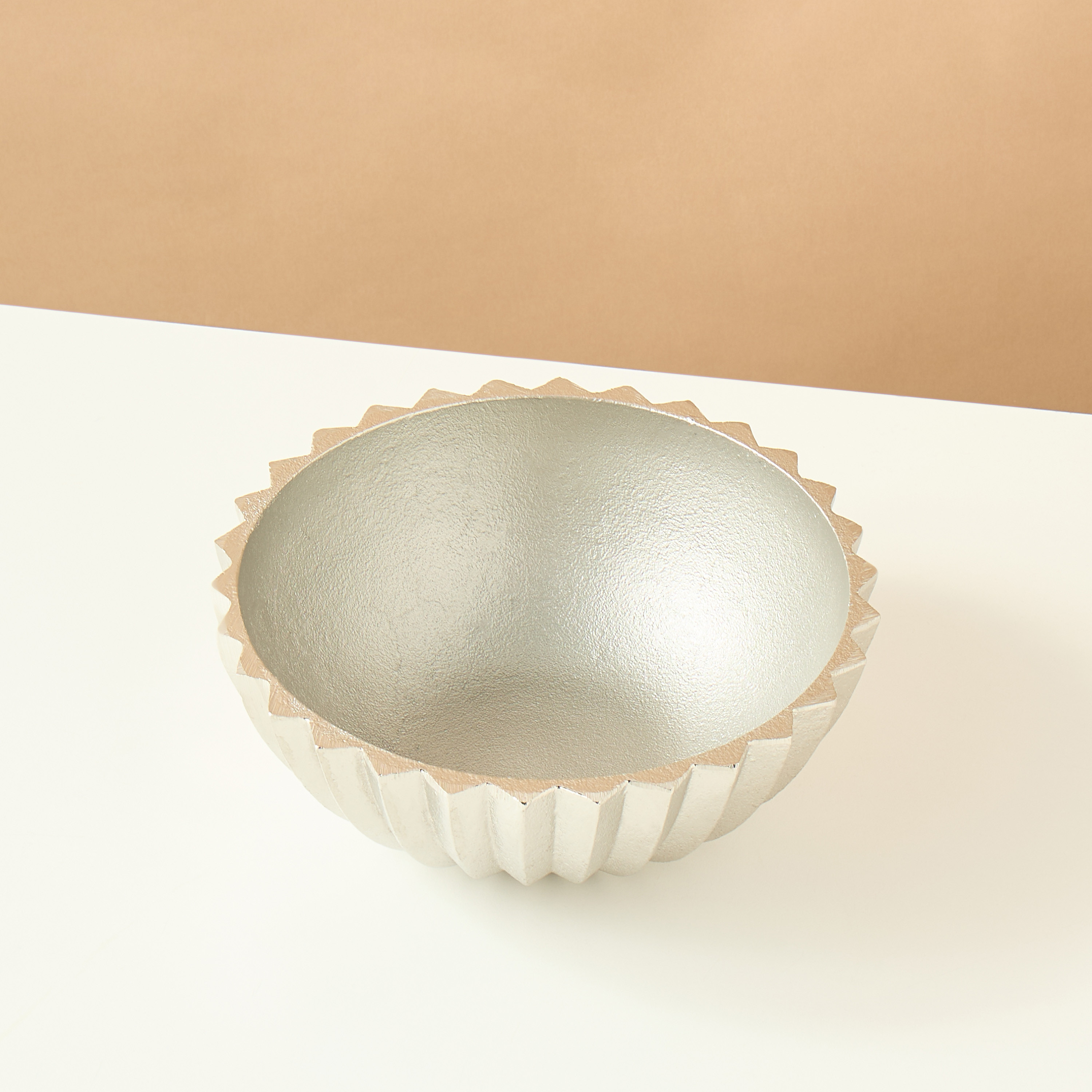 Gia Como Aluminium Decorative Bowl - 20x7x20 cms-household-decor-vasesandbowls-image-3
