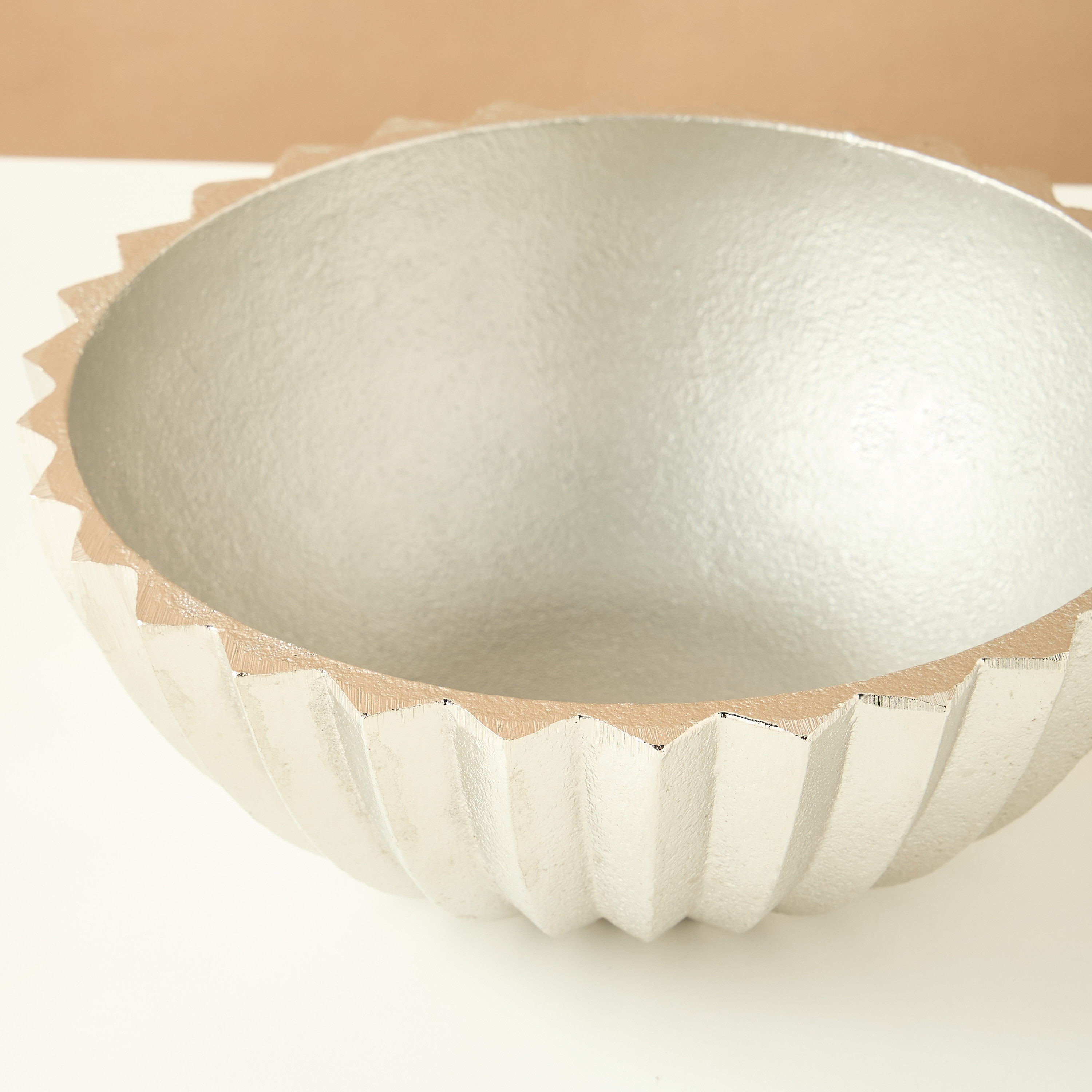 Gia Como Aluminium Decorative Bowl - 20x7x20 cms-household-decor-vasesandbowls-image-4