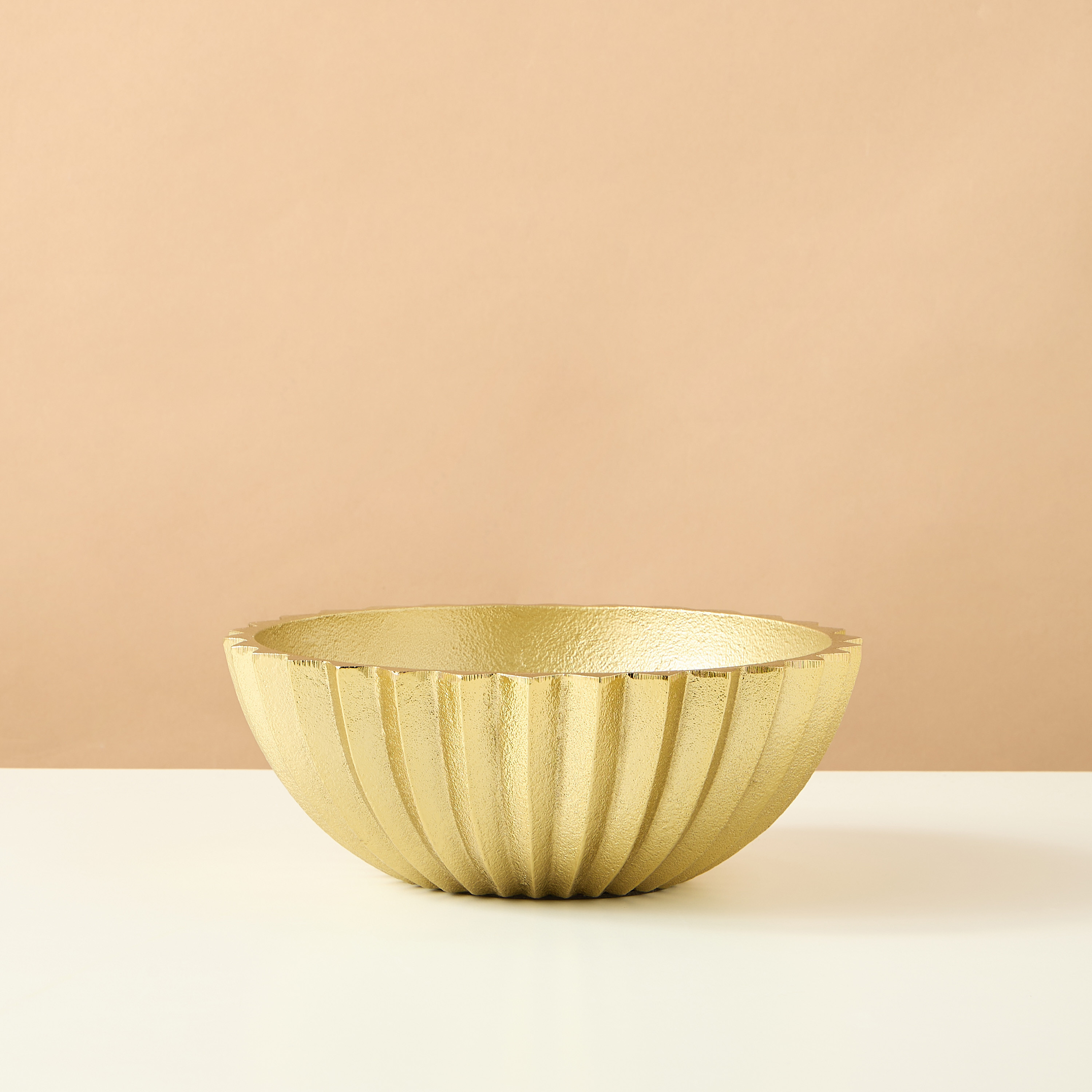Gia Como Aluminium Decorative Bowl - 20x20x7 cms-household-decor-vasesandbowls-image-2