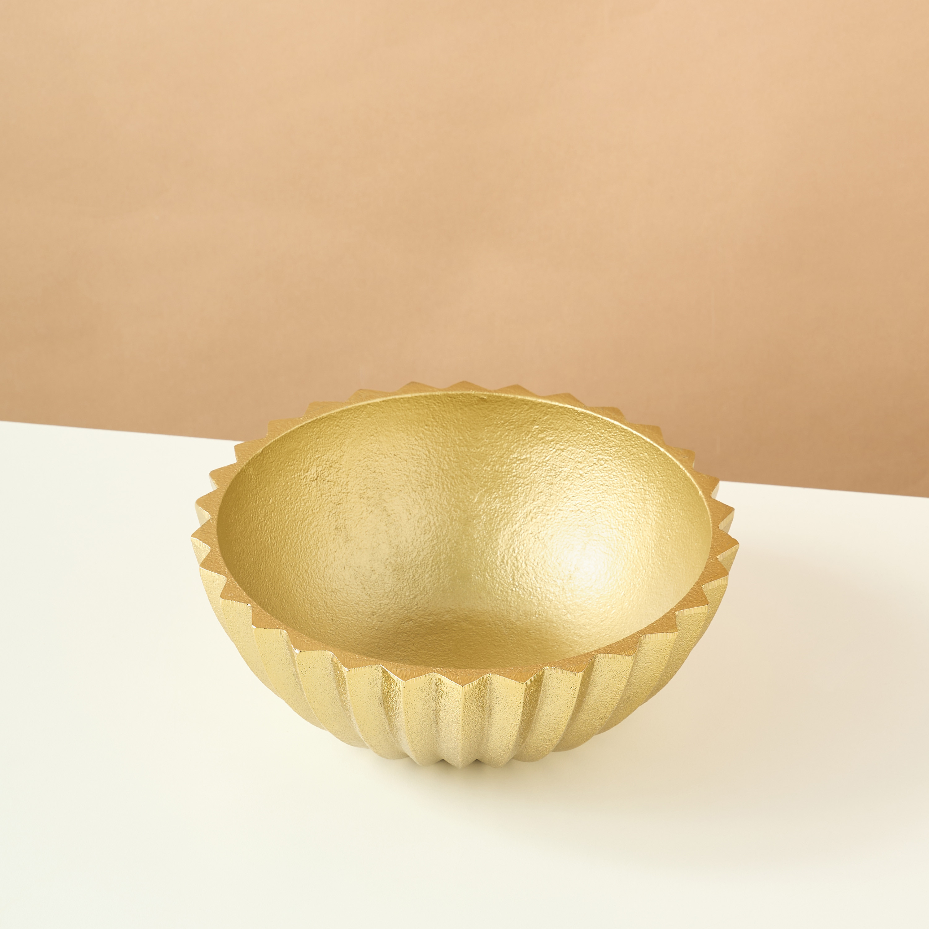 Gia Como Aluminium Decorative Bowl - 20x20x7 cms-household-decor-vasesandbowls-image-3