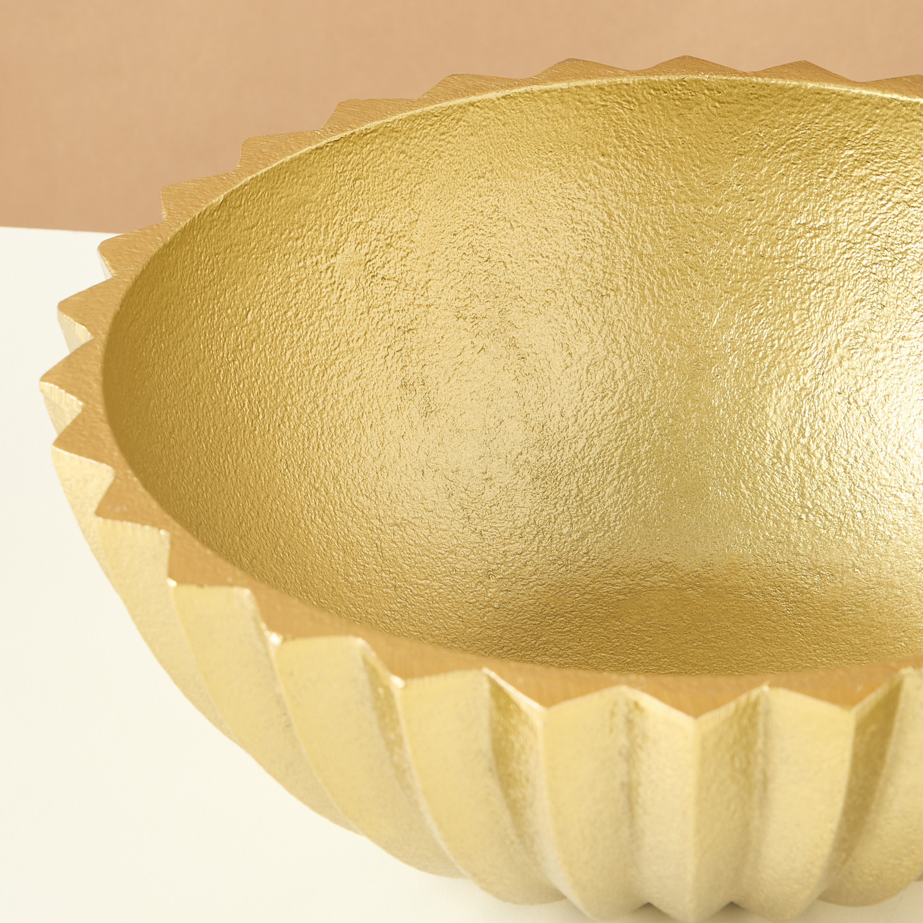 Gia Como Aluminium Decorative Bowl - 20x20x7 cms-household-decor-vasesandbowls-image-4