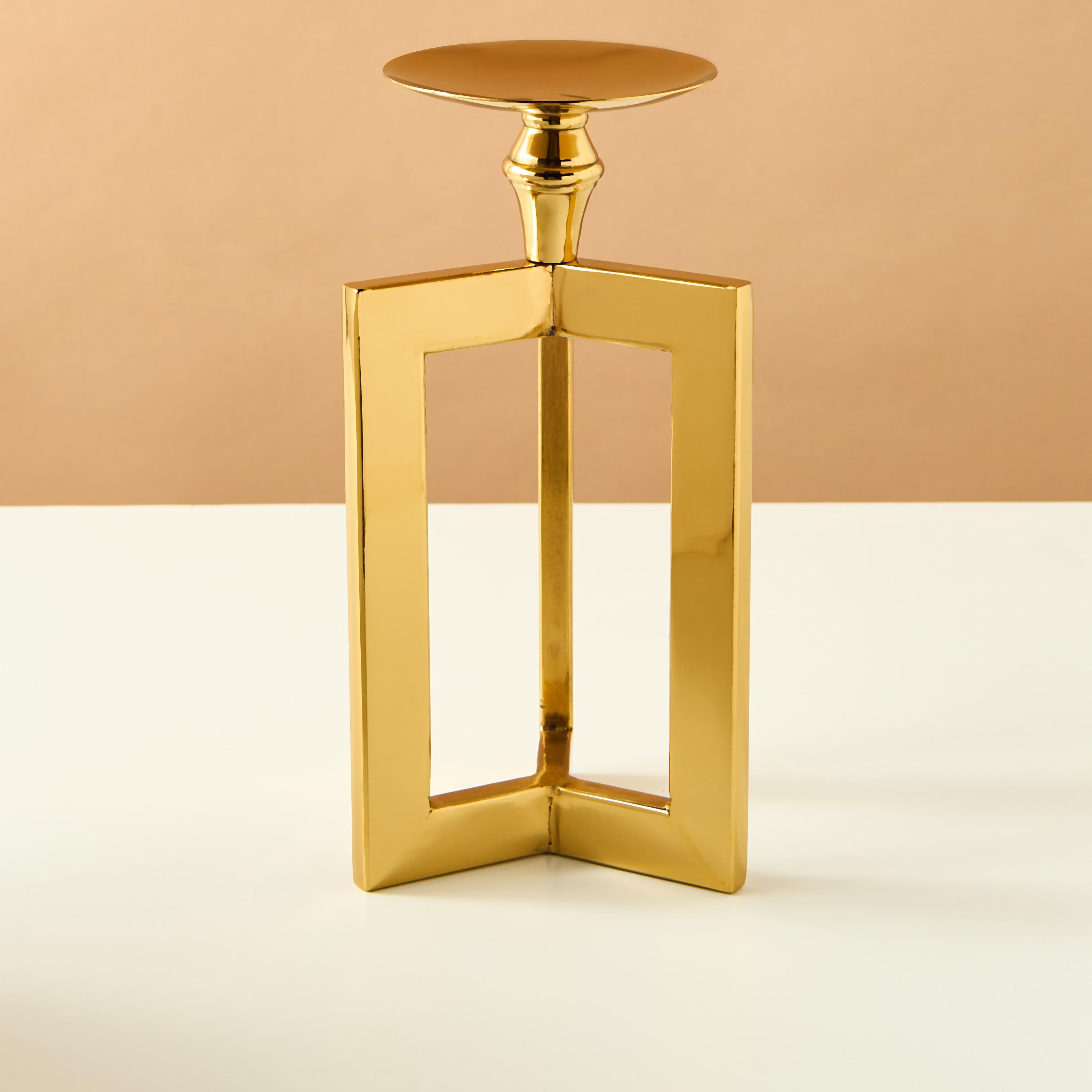 Gia Como Metal Pillar Candleholder - 26 cms-household-decor-candleholdersandlanterns-image-2