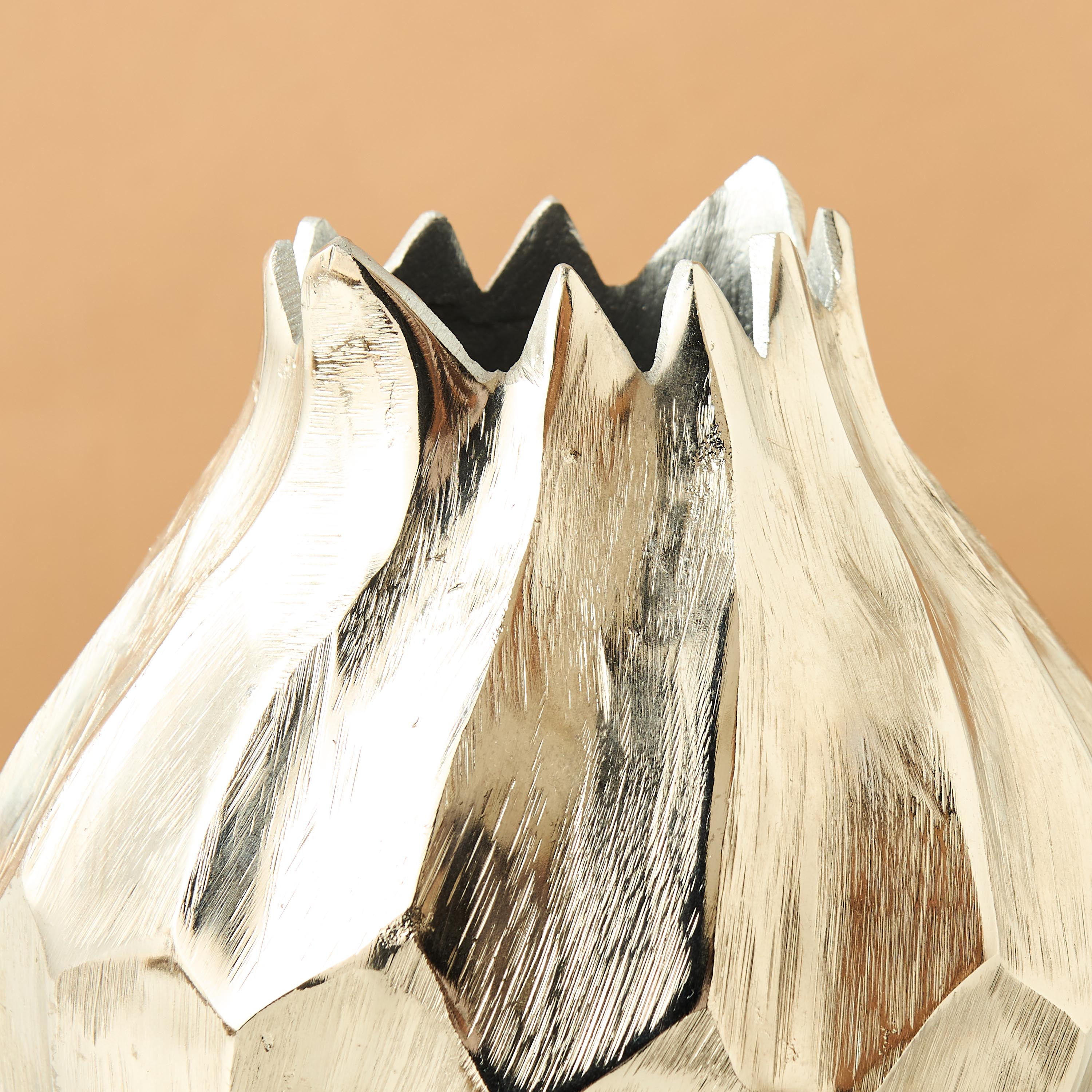 Gia Como Decorative Metal Vase - 14x14x17 cms-household-decor-vasesandbowls-image-4