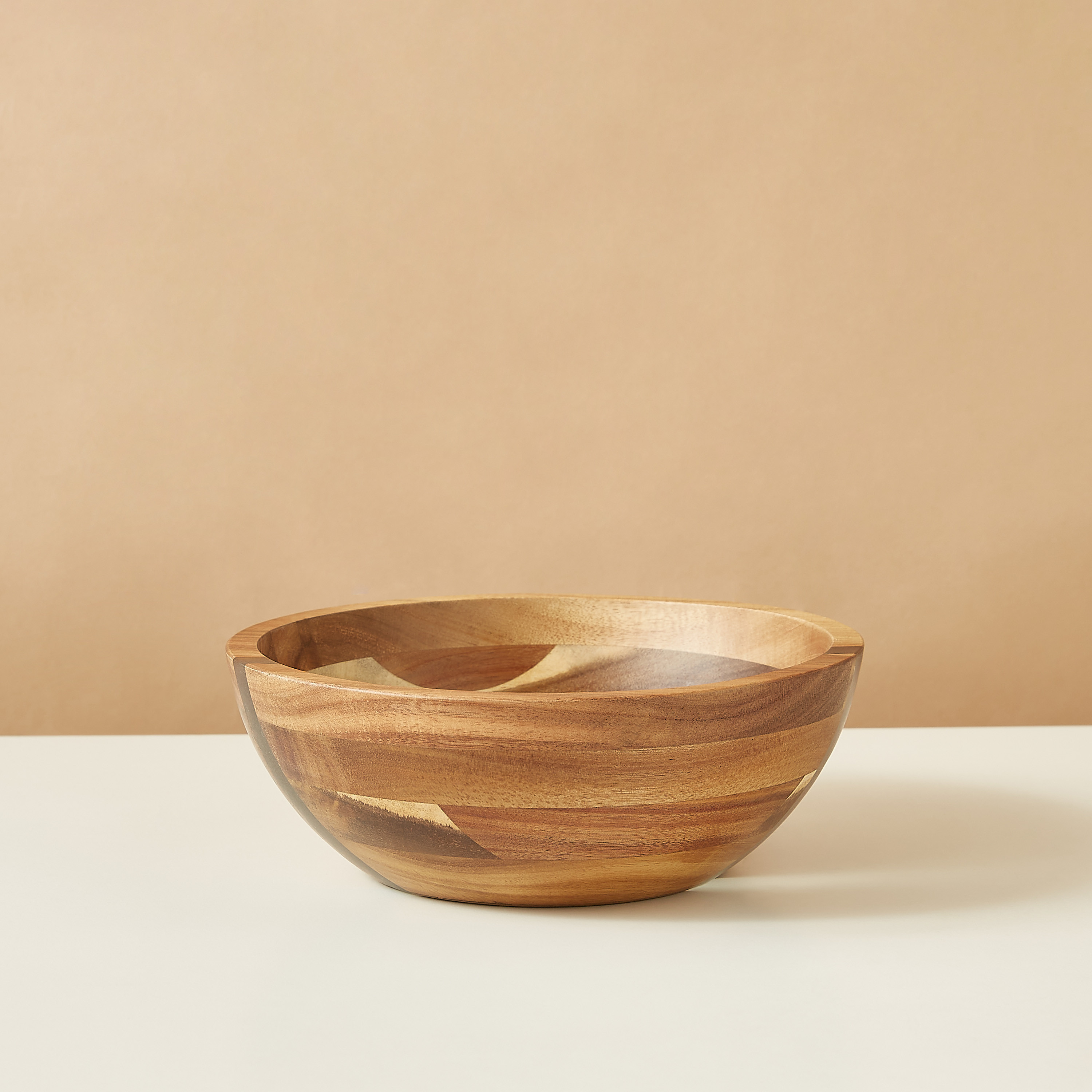 Resin Acacia Wood Salad Bowl - 24 cms-household-dining-dinnerware-bowls-image-2