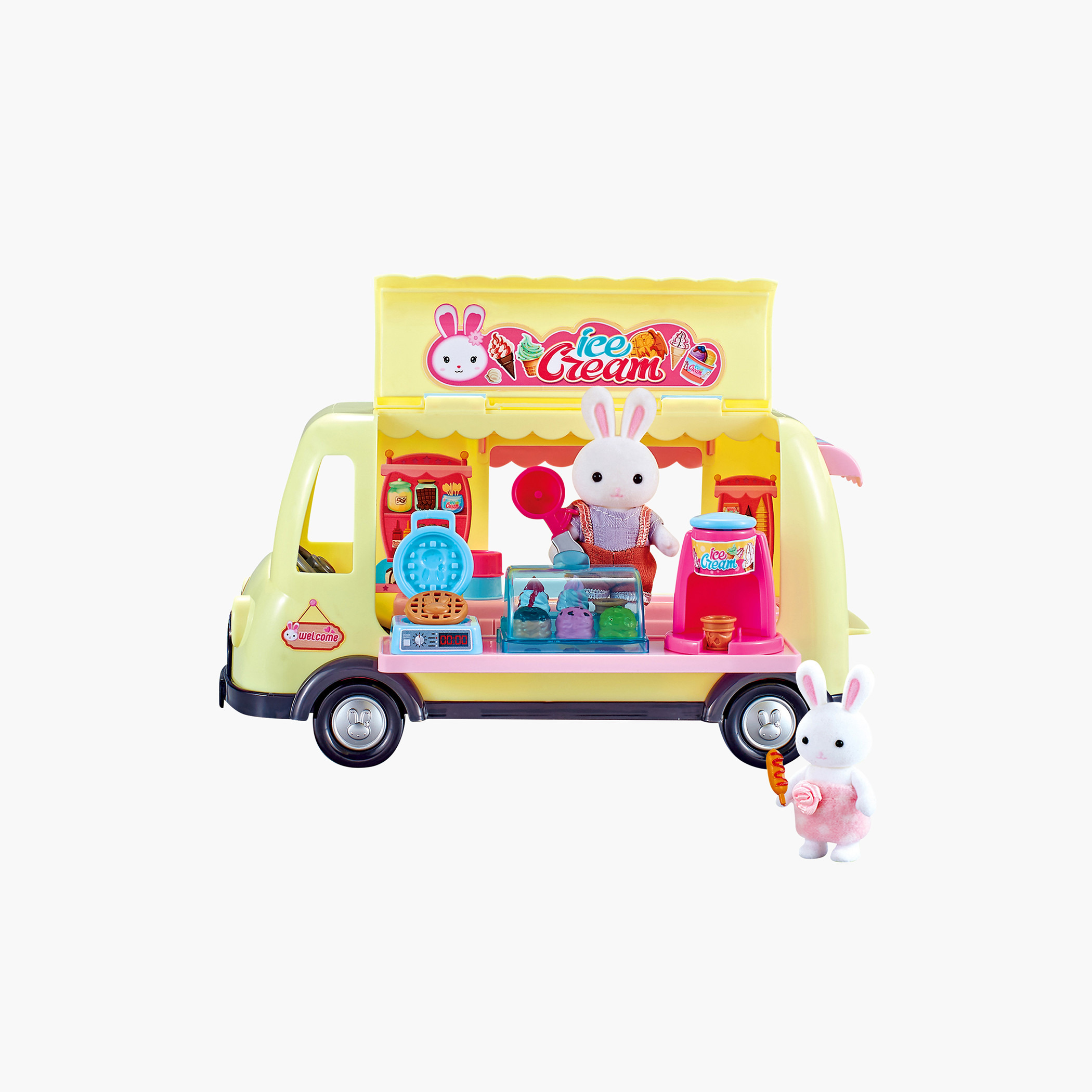 Juniors Rabbit Ice Cream Truck Playset-toys-roleplay-playfoods-image-1
