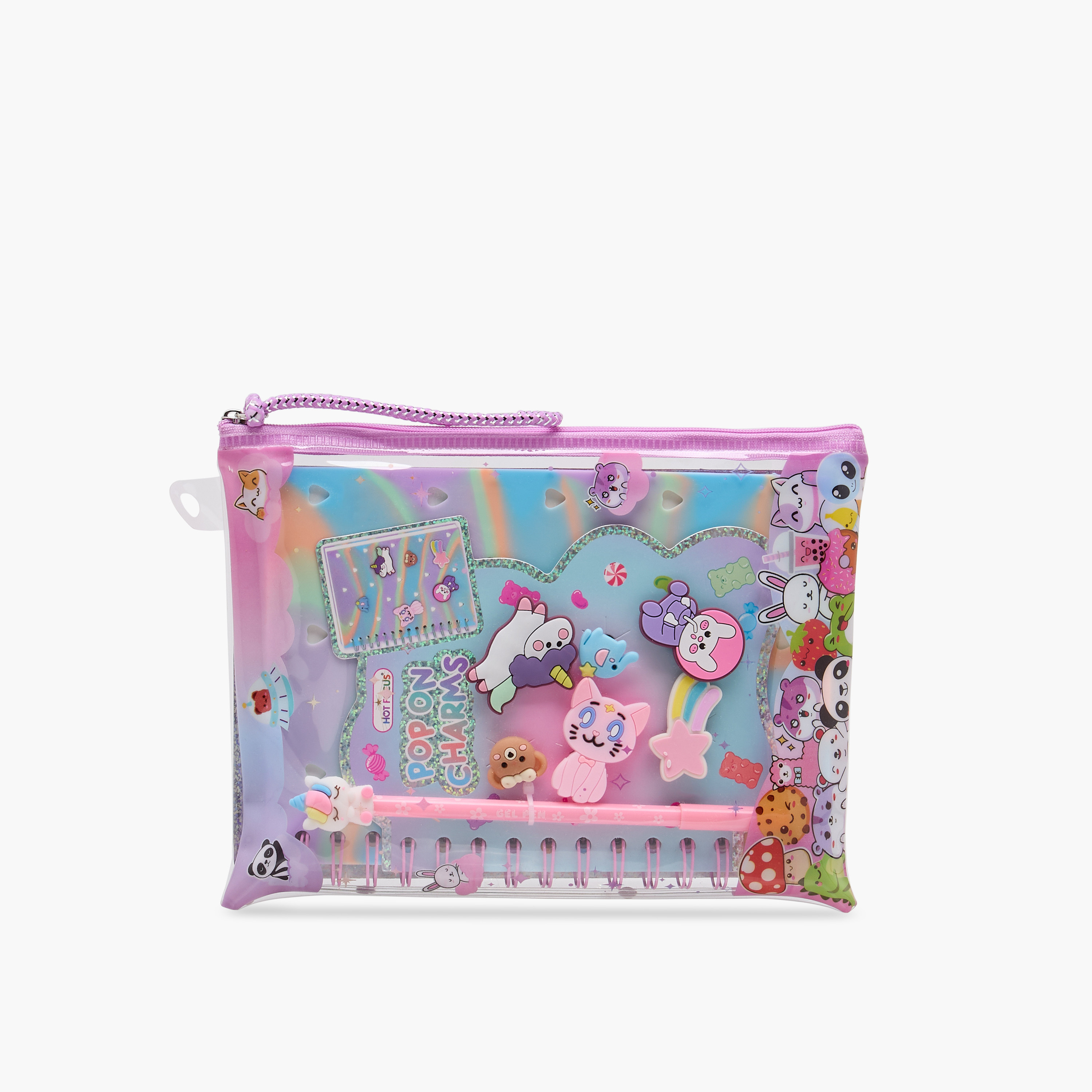 Hot Focus Pop On Charms Stationery Set-school-stationery-sets-image-7