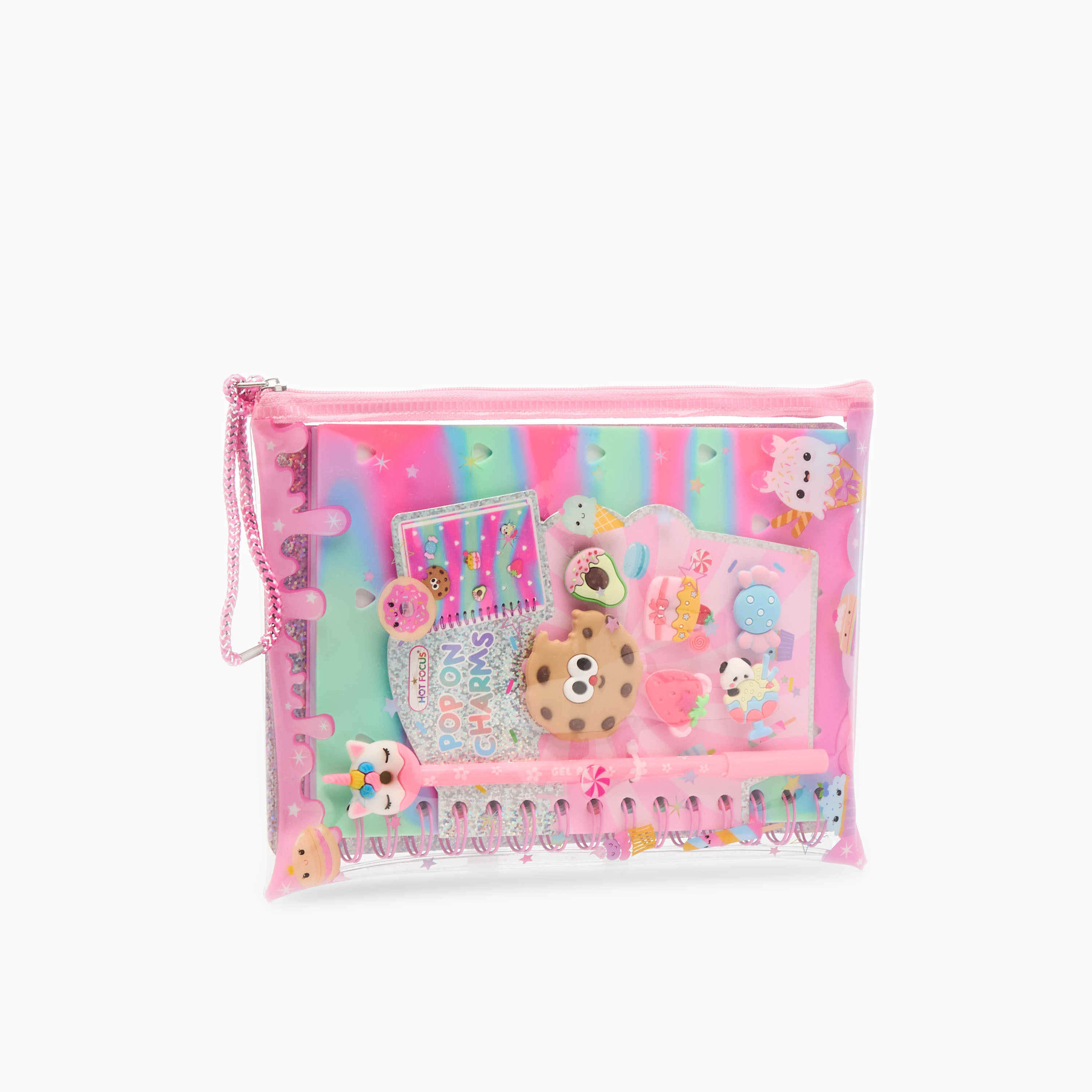 مجموعة دفتر يوميات مع حليات قابلة للتثبيت من هوت فوكس-school-stationery-sets-image-1