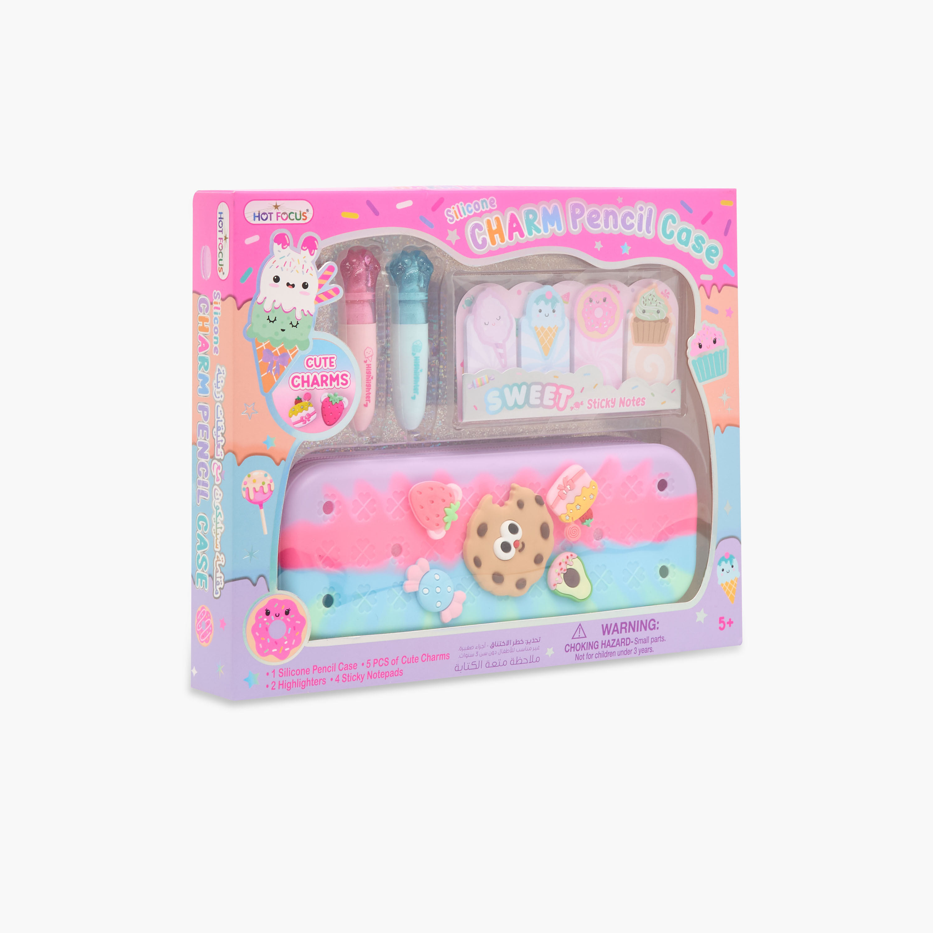 طقم شنطة أقلام رصاص تشارم من هوت فوكس-school-stationery-pencilcases-image-1