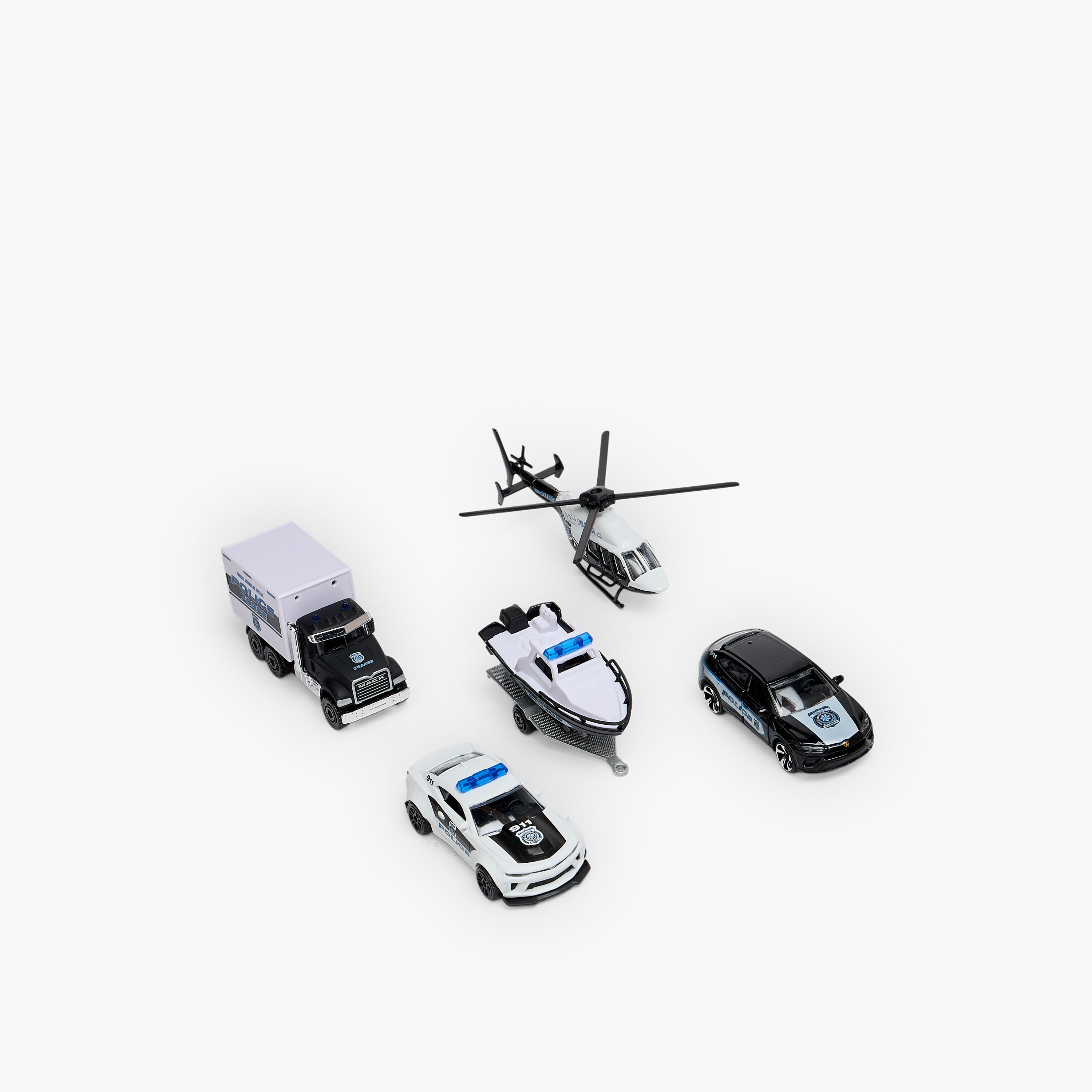 مجموعة ألعاب سيارات شرطة 4 قطع من ماجوريت-toys-playvehicles-cars-image-2