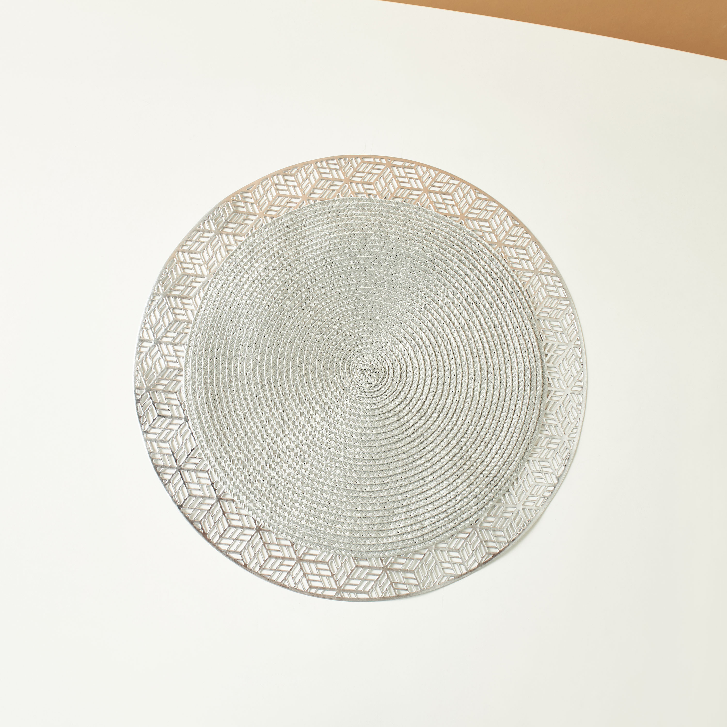 Textured Round Placemat - 38 cms-household-dining-tablelinen-placemats-image-3