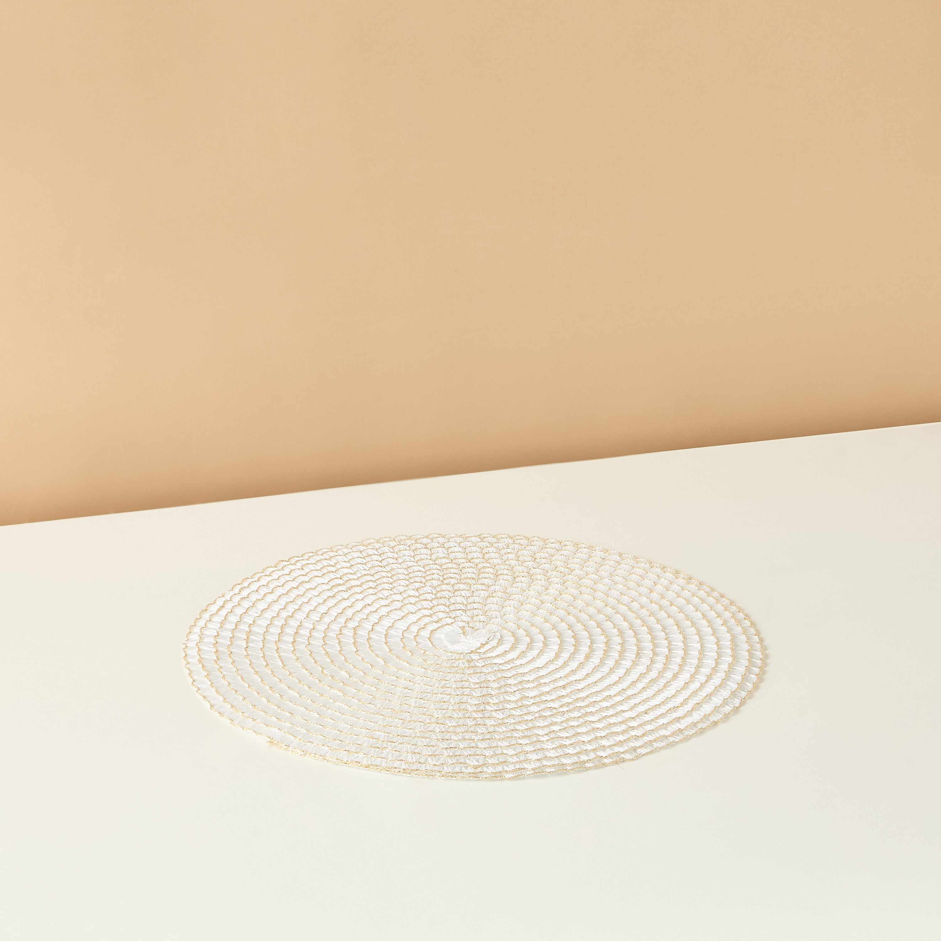 طقم لبادة صحون مستديرة بارزة الملمس من قطعتين - 38 سم-household-dining-tablelinen-placemats-image-3