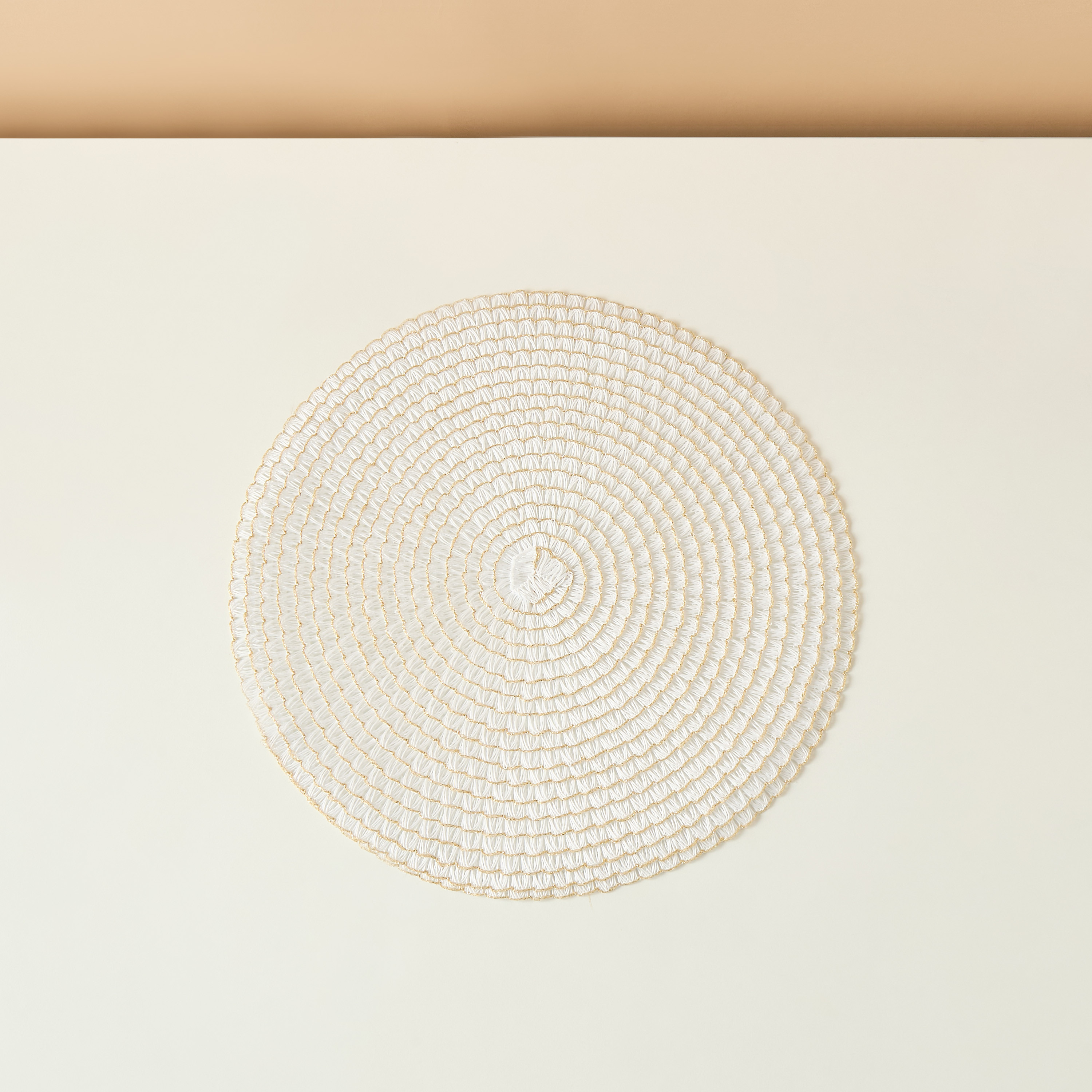 Textured 2-Piece Round Placemat - 38 cms-household-dining-tablelinen-placemats-image-4