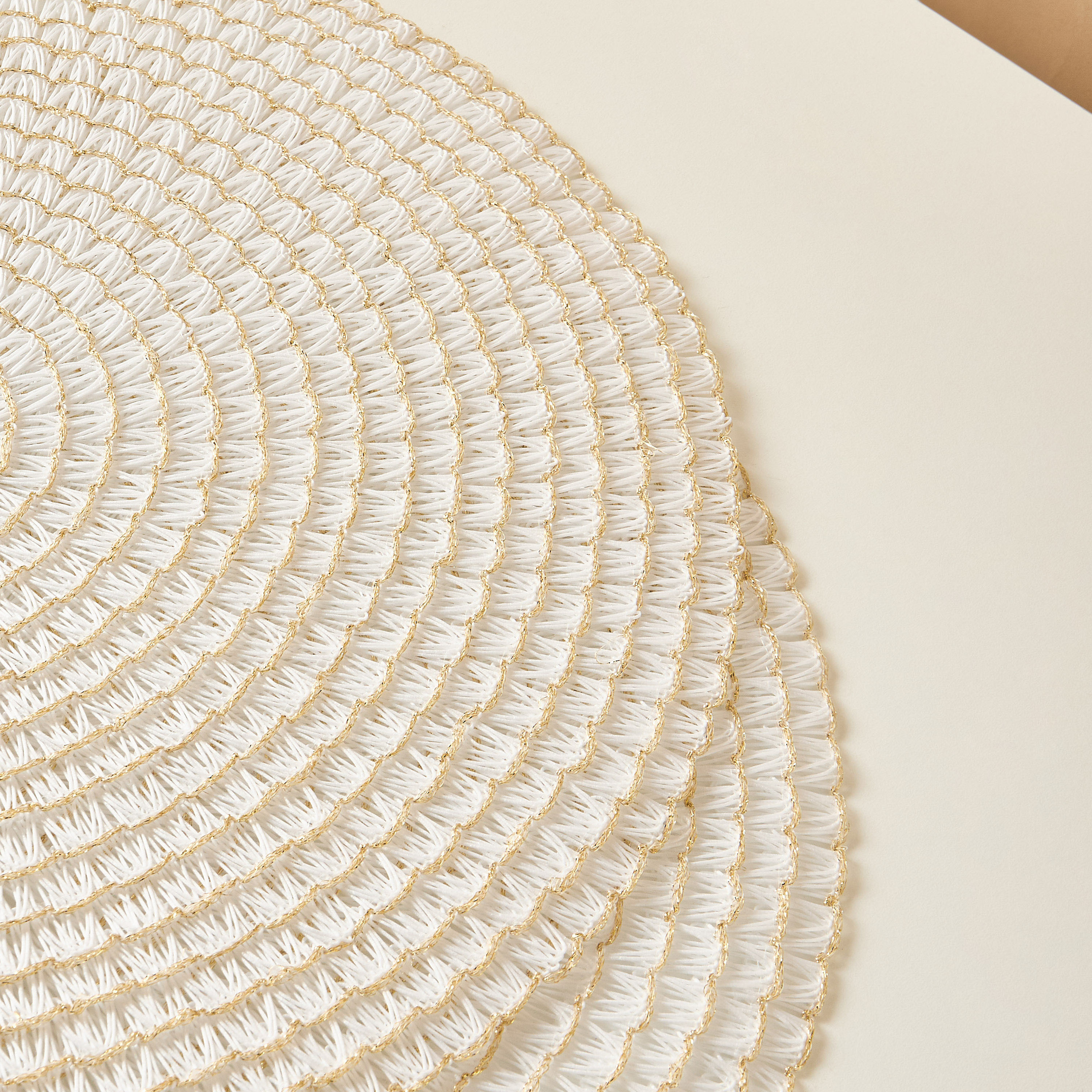 طقم لبادة صحون مستديرة بارزة الملمس من قطعتين - 38 سم-household-dining-tablelinen-placemats-image-6