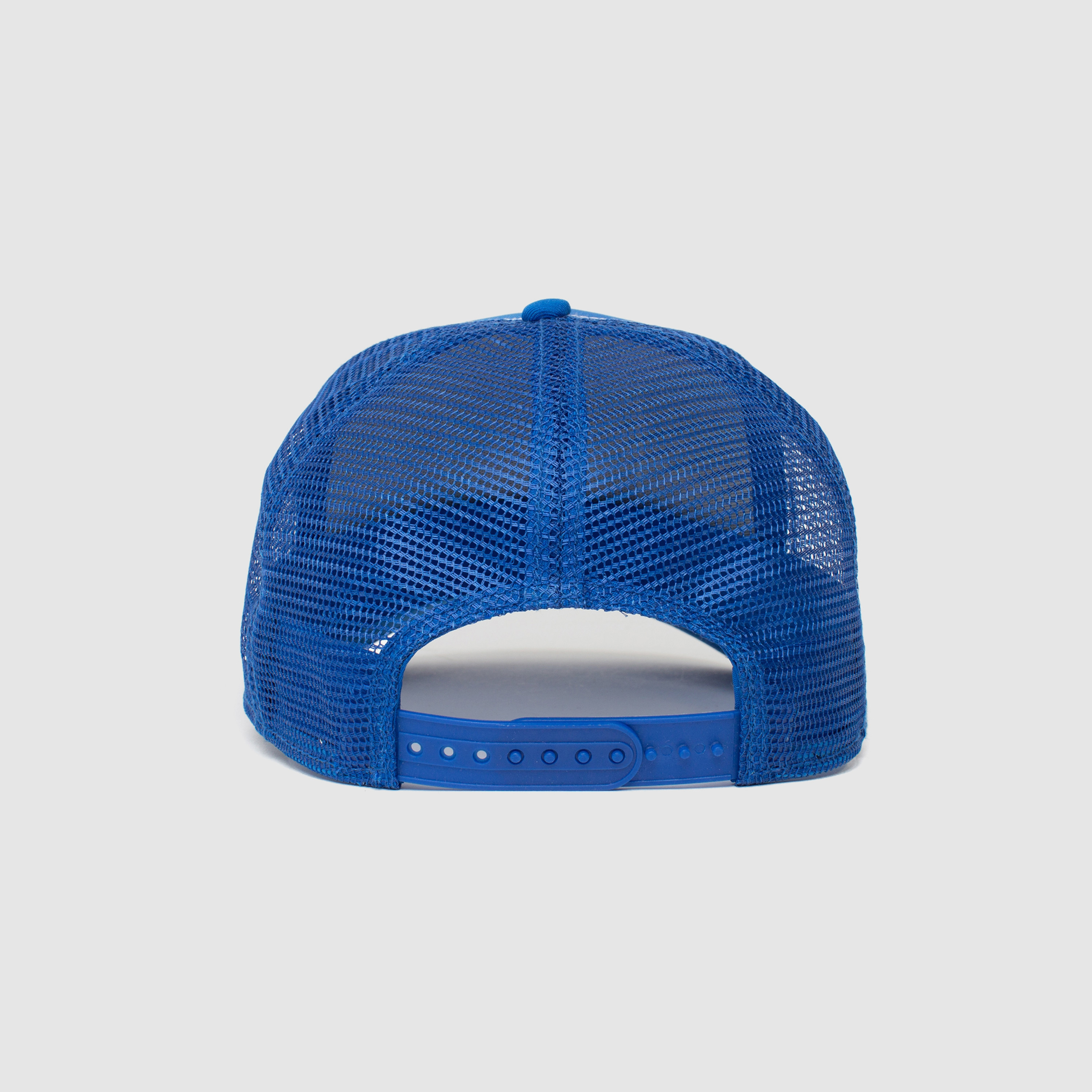 قبعة سائق شاحنة مطرزة باللون الأزرق مع قفل بلاستيكي خلفي من جورين-women-clothingaccessories-capsandhats-image-4