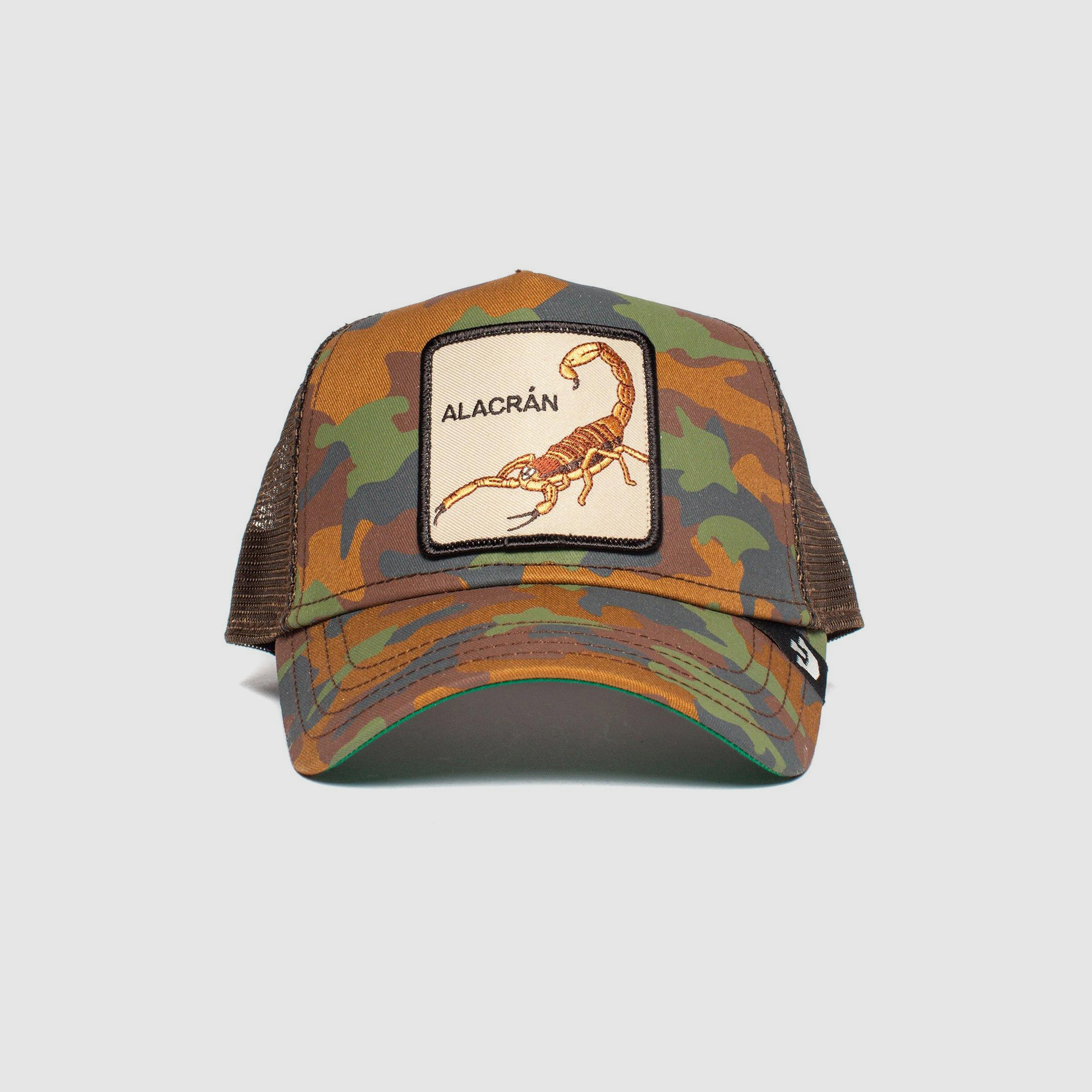 قبعة سائق شاحنة مطرزة بألوان متعددة ومموهة مع قفل بلاستيكي خلفي من جورين-women-clothingaccessories-capsandhats-image-1