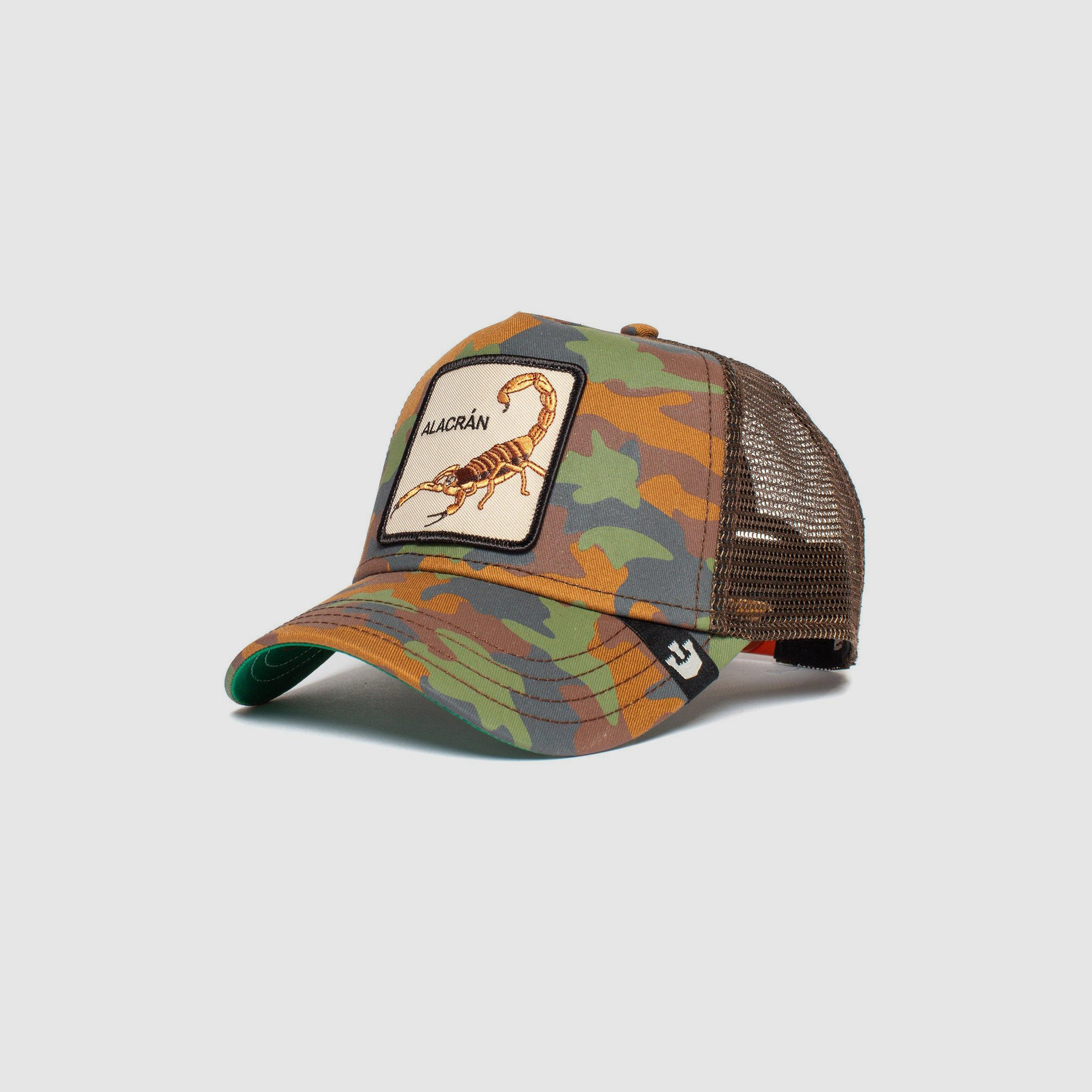 قبعة سائق شاحنة مطرزة بألوان متعددة ومموهة مع قفل بلاستيكي خلفي من جورين-women-clothingaccessories-capsandhats-image-2