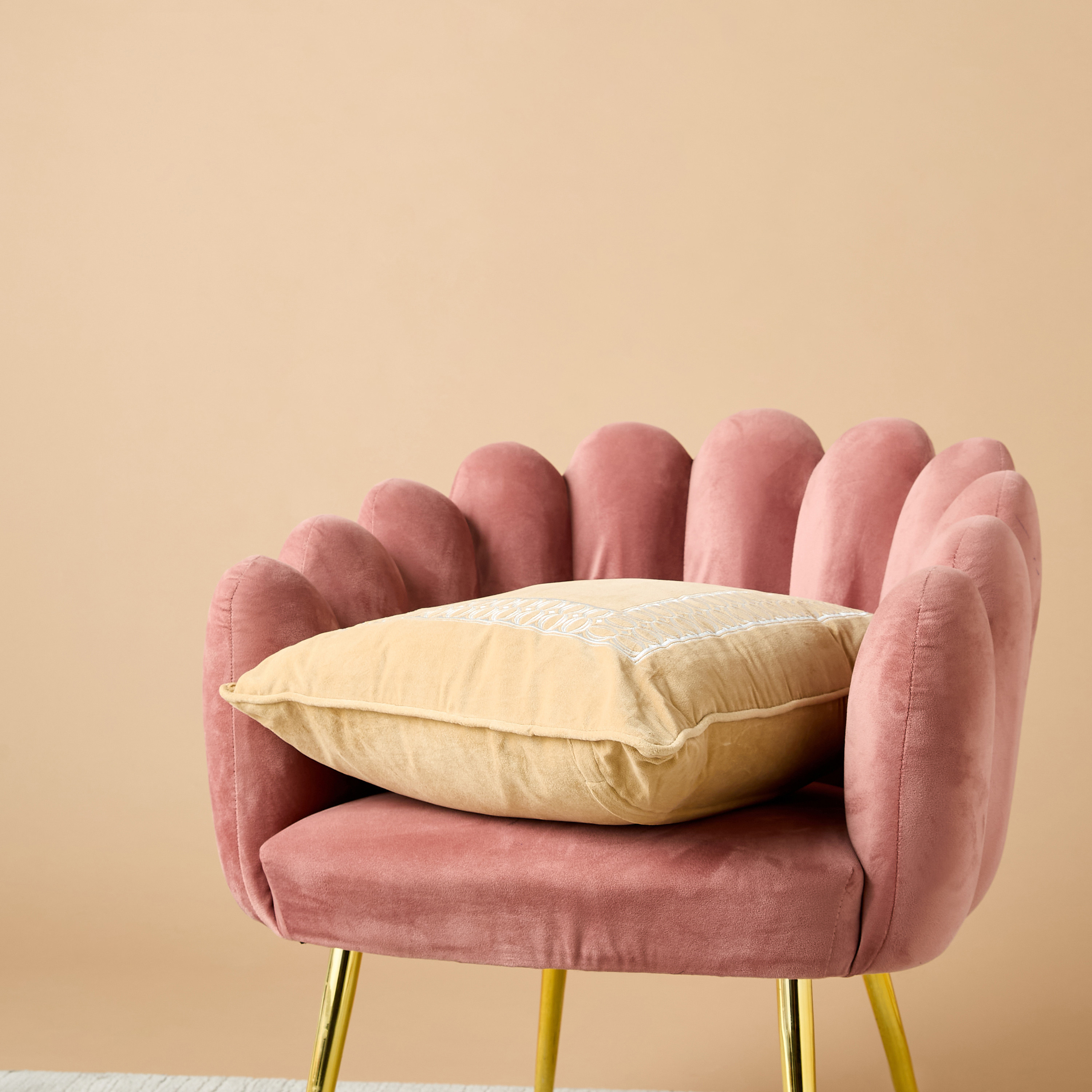 Gia Como Embroidered Filled Cushion - 50x50 cm-household-cushionsandthrows-filledcushions-decorativecushions-image-4