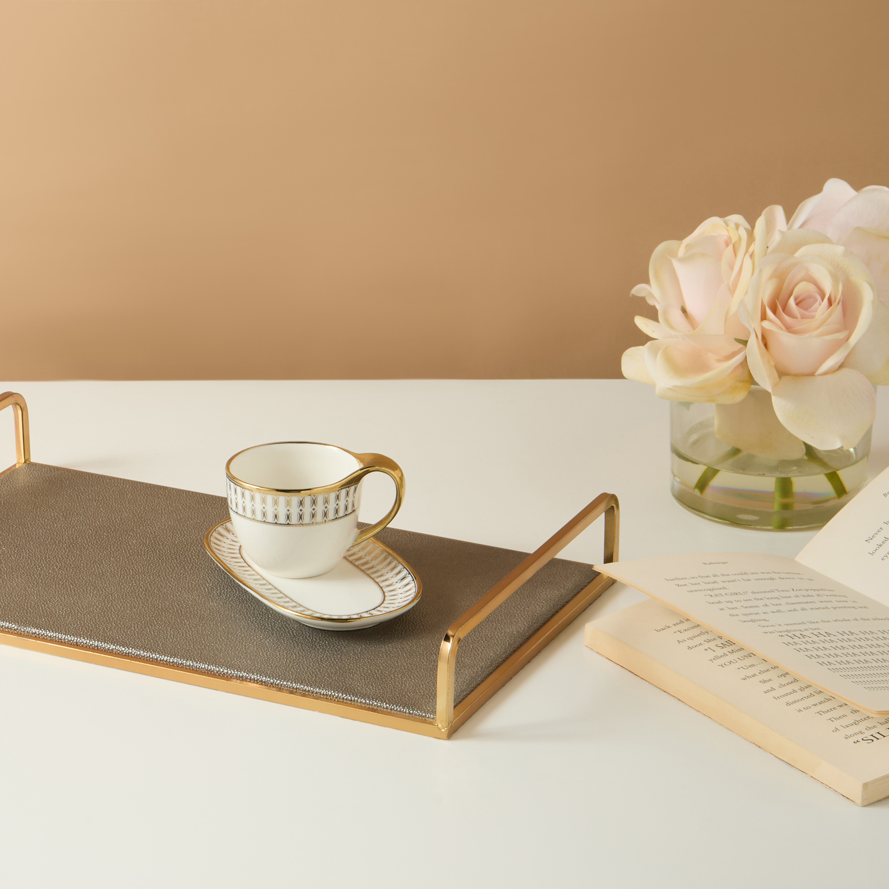 Gia Como 2-Piece Espresso Cup and Cookie Tray Set - 100 ml-household-dining-teaandcoffee-teaandcoffeesets-image-1