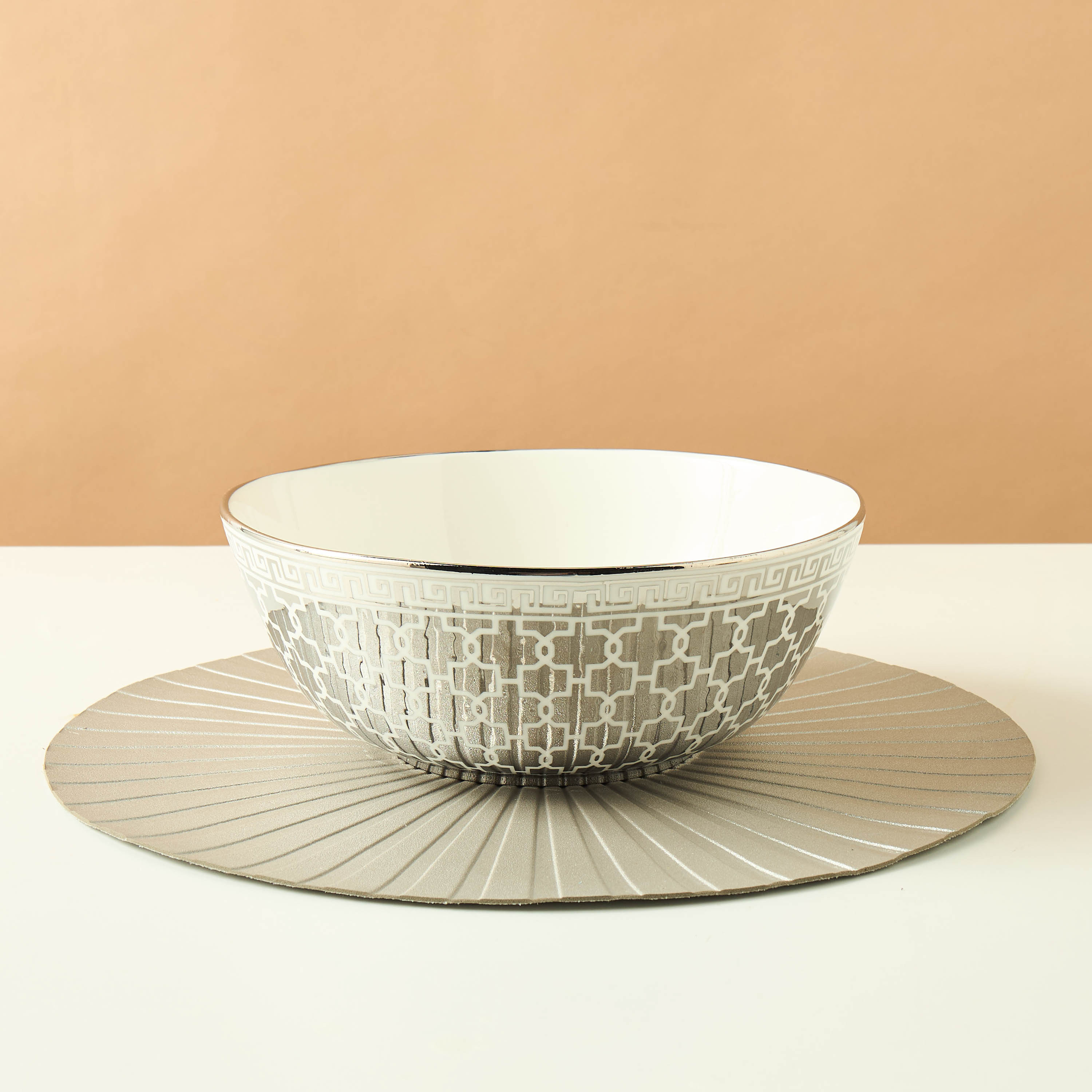 Gia Como Printed Porcelain Salad Bowl - 25 cms-household-dining-dinnerware-bowls-image-1