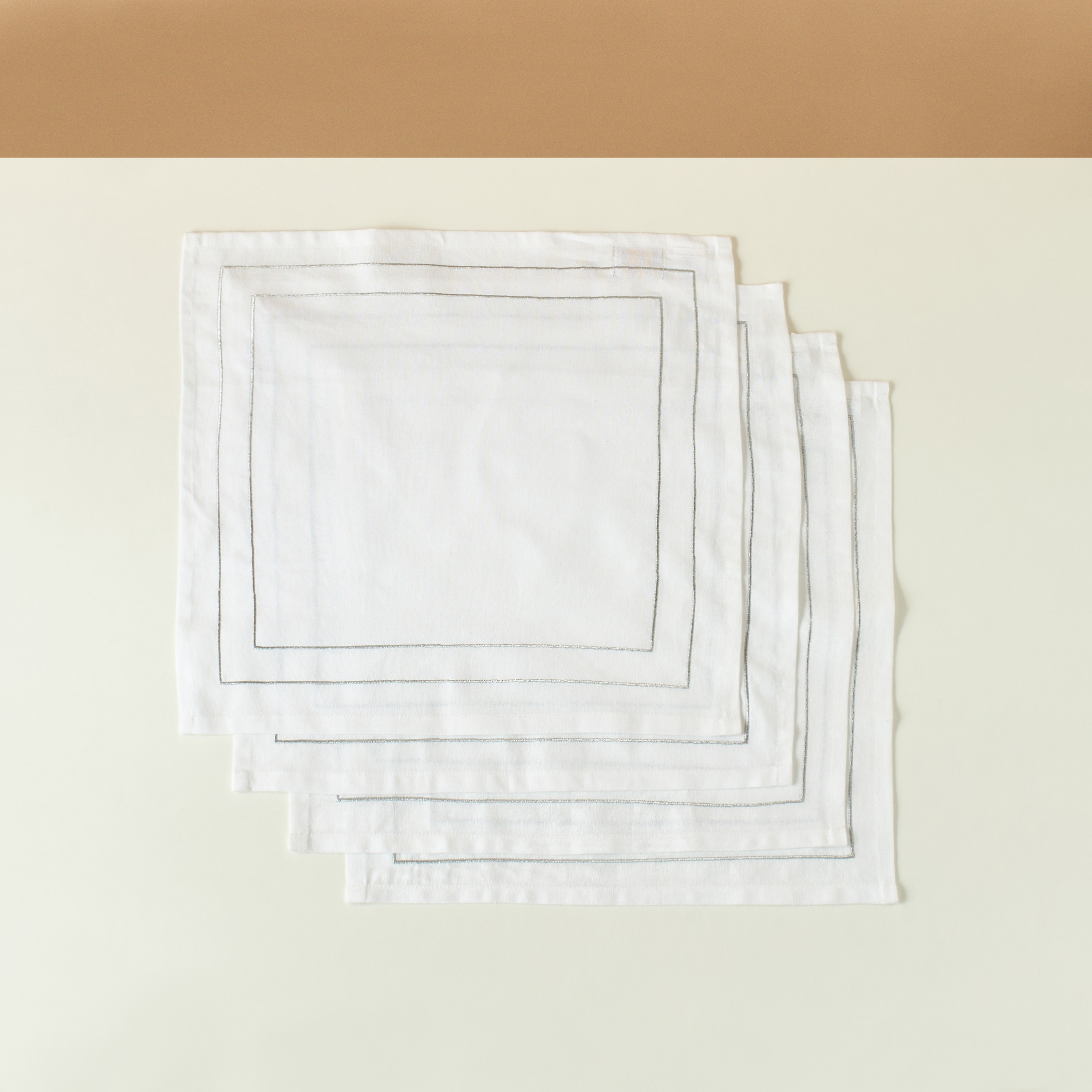 Gia 4-Piece Embroidered Napkin Set - 42x42 cms-household-dining-tablelinen-napkinsandaccessories-image-2