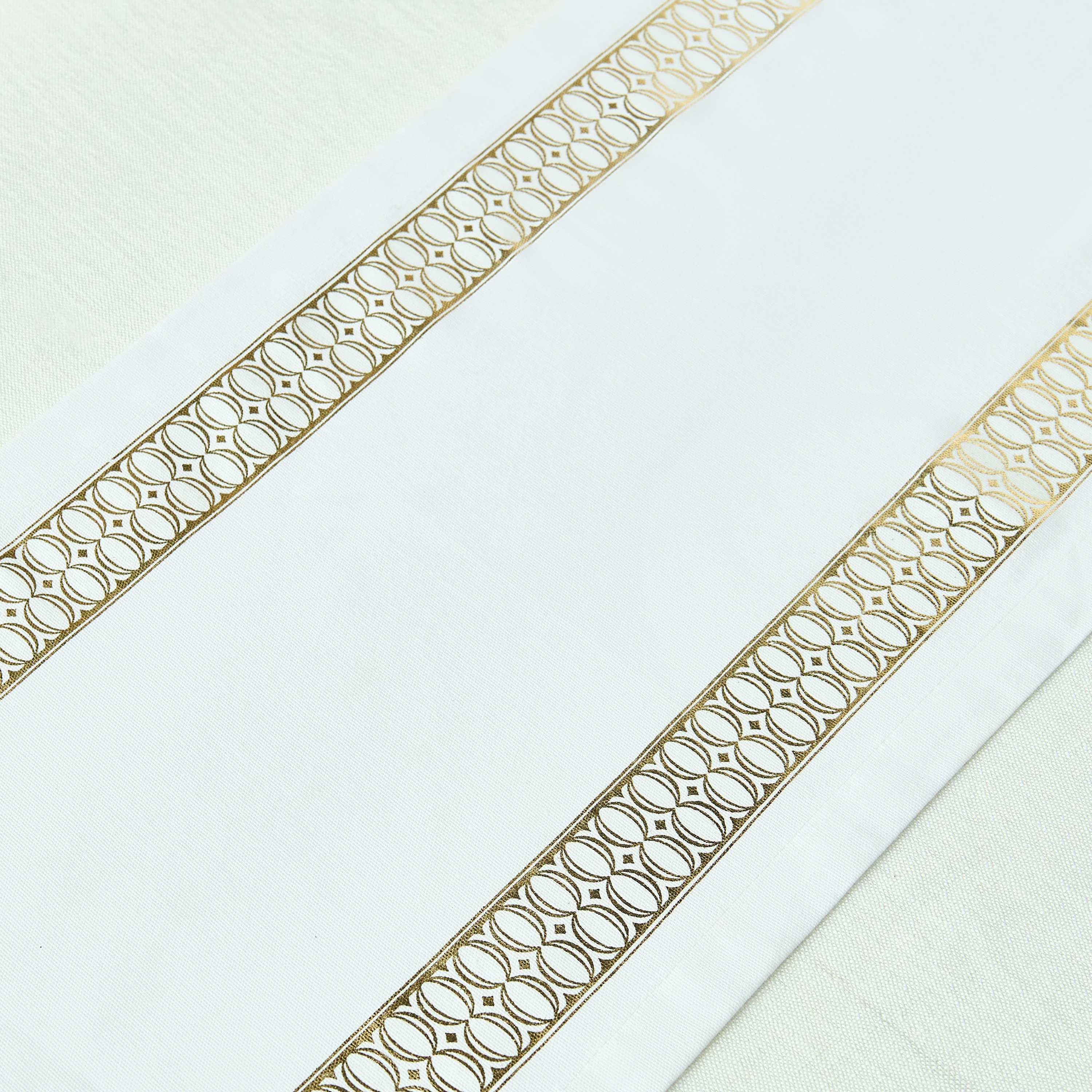 Gia Foil Print Runner - 33x180 cms-household-dining-tablelinen-runnersandtablecovers-image-3