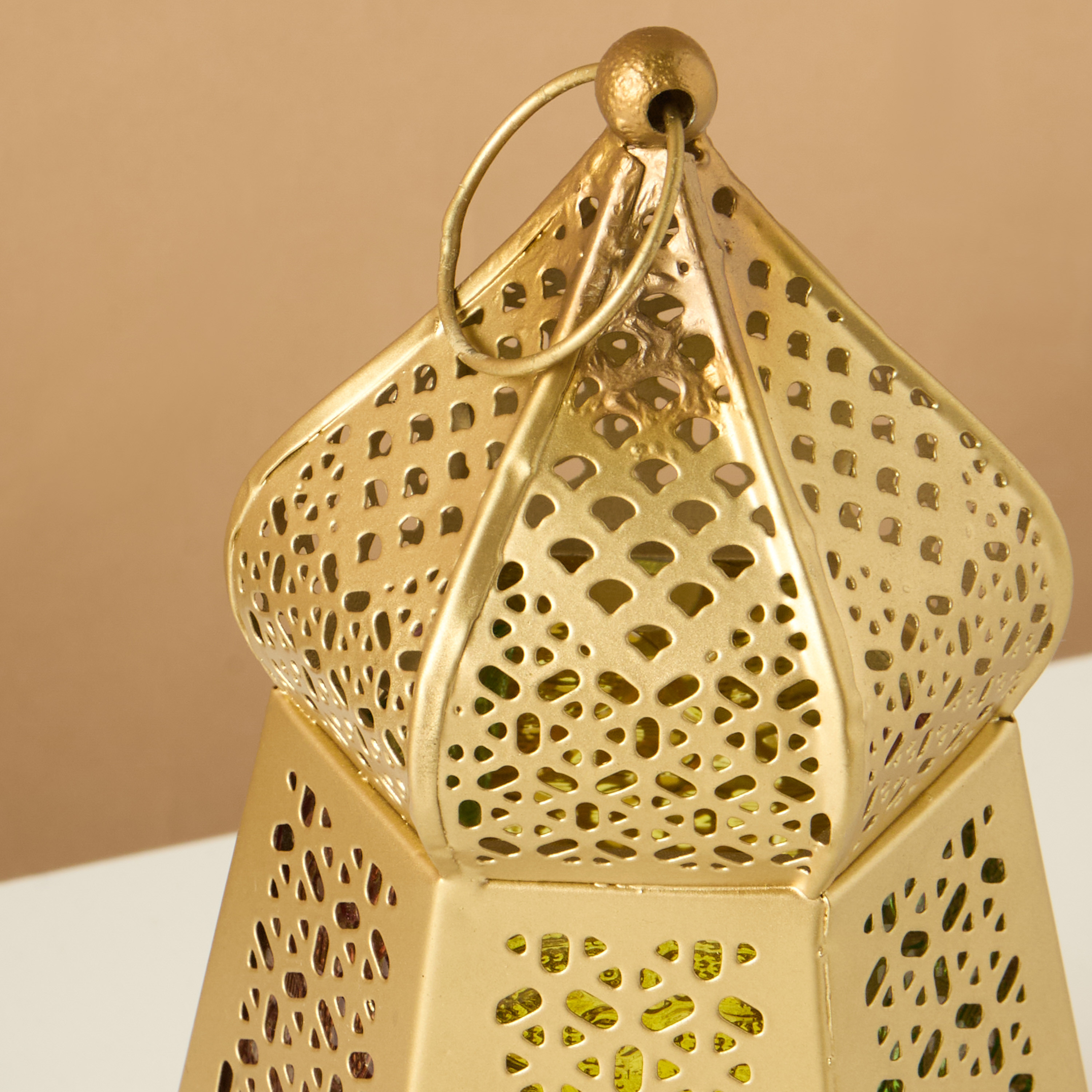 فانوس معدن مزين - 21 سم-household-decor-candleholdersandlanterns-image-3