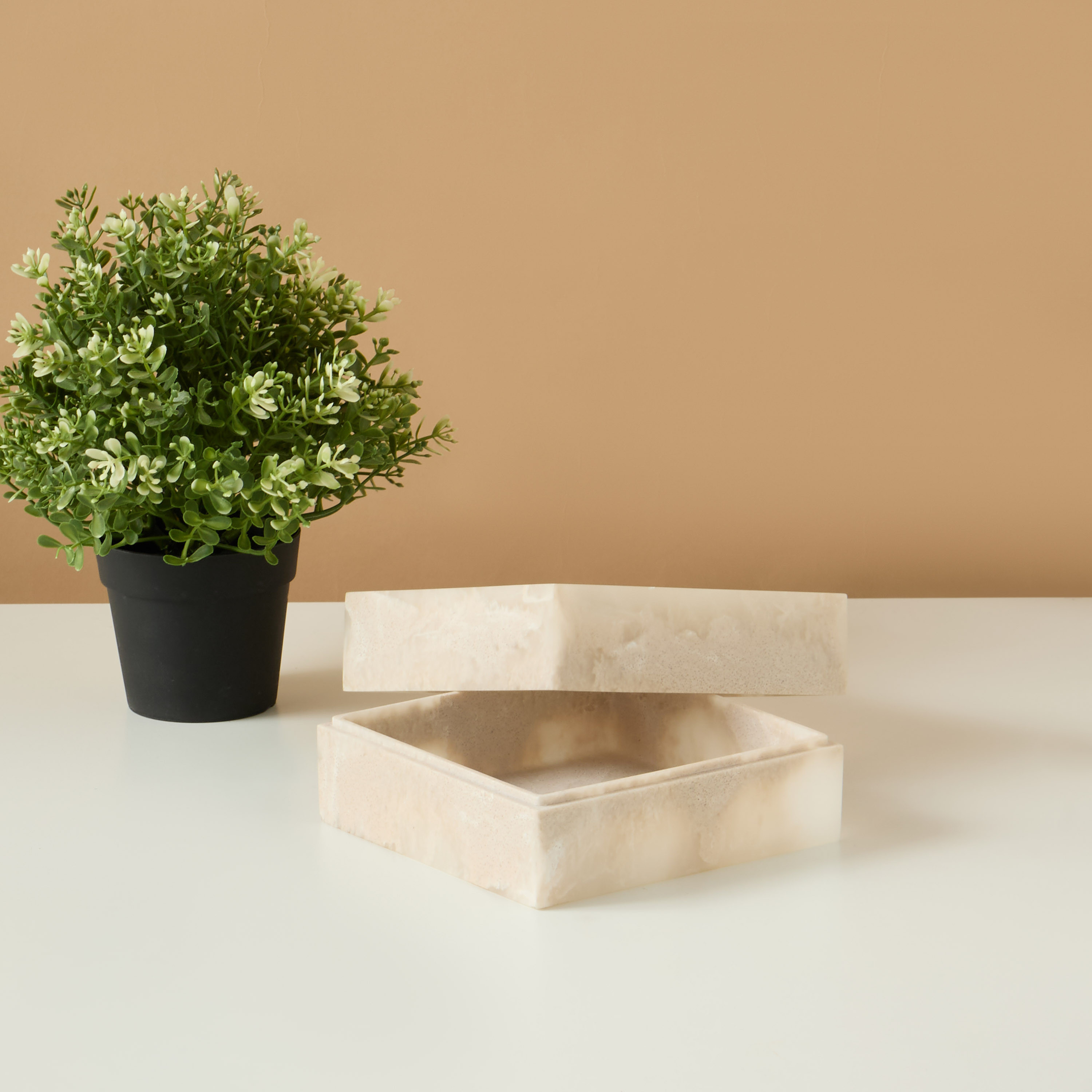 Square Decorative Resin Box-household-decor-decorativeobjectsandsculptures-image-1