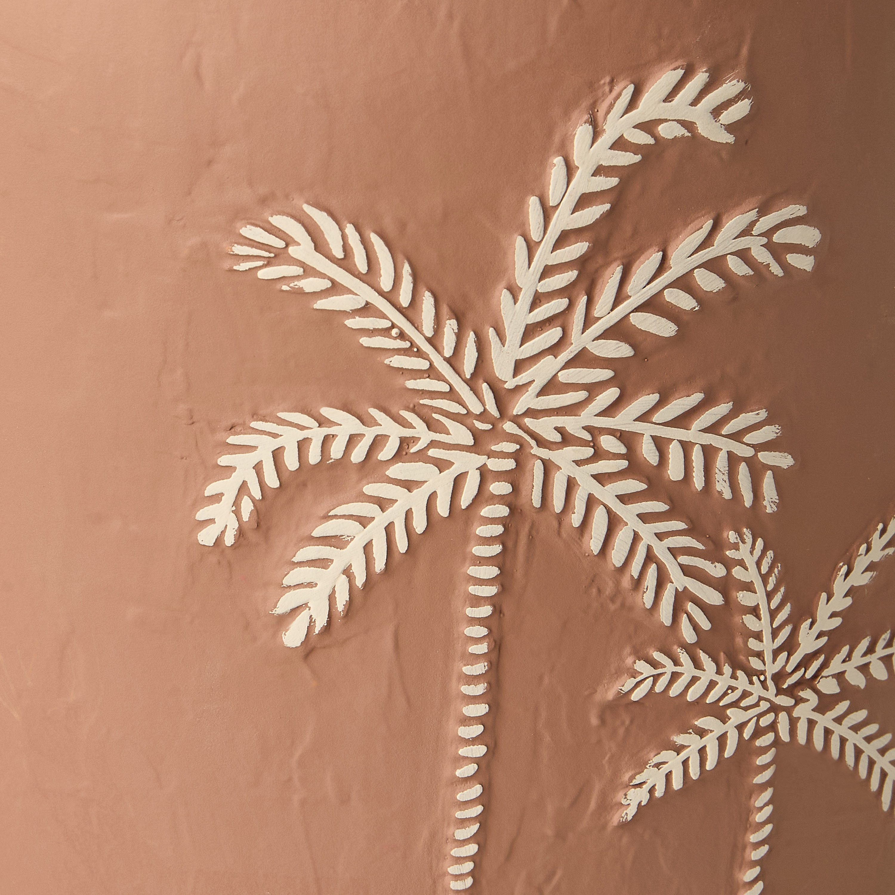 Palm Decorative Ceramic Lantern - 18 cms-household-decor-decorativeobjectsandsculptures-image-4