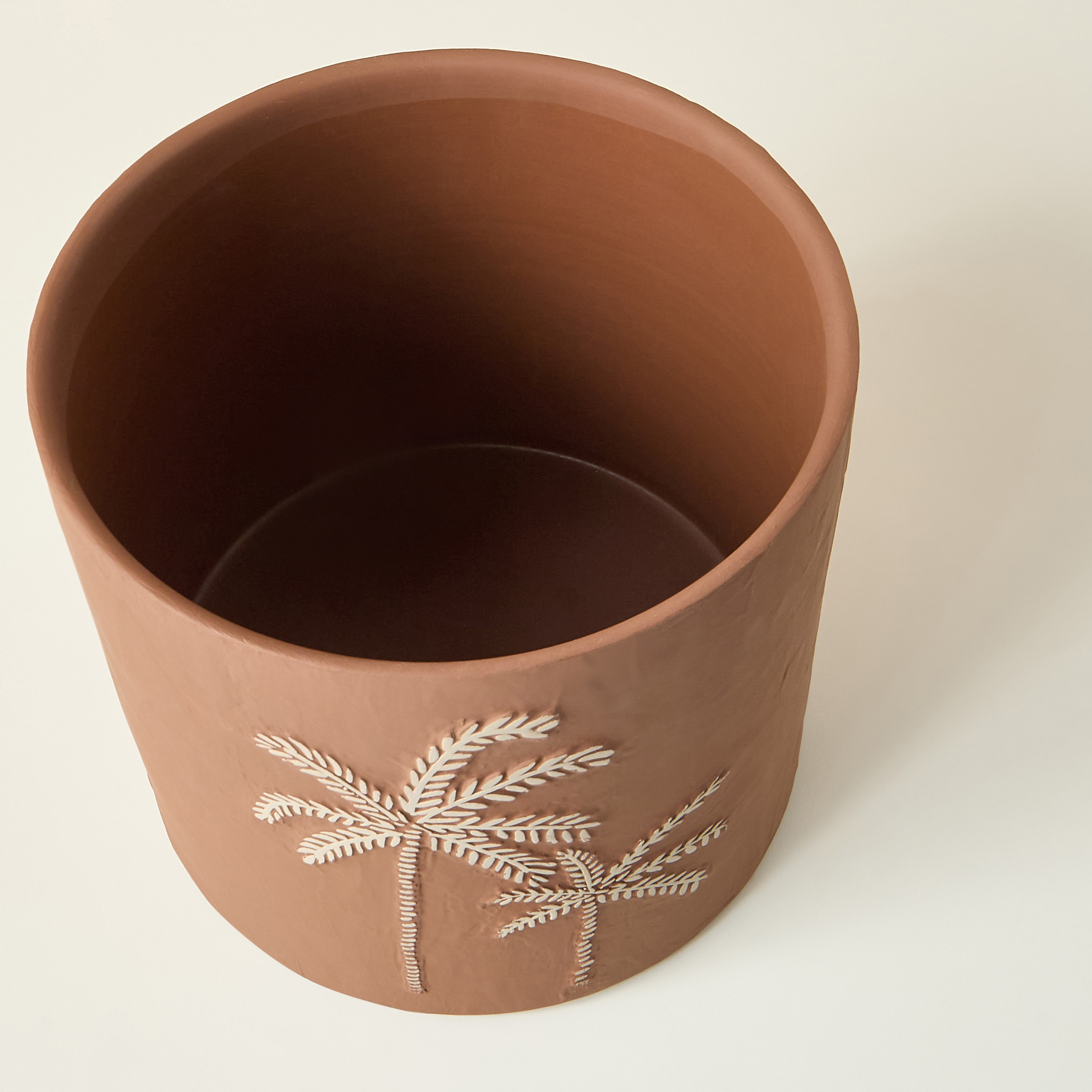 فانوس سيراميك ديكور بتصميم نخل - 18 سم-household-decor-decorativeobjectsandsculptures-image-5