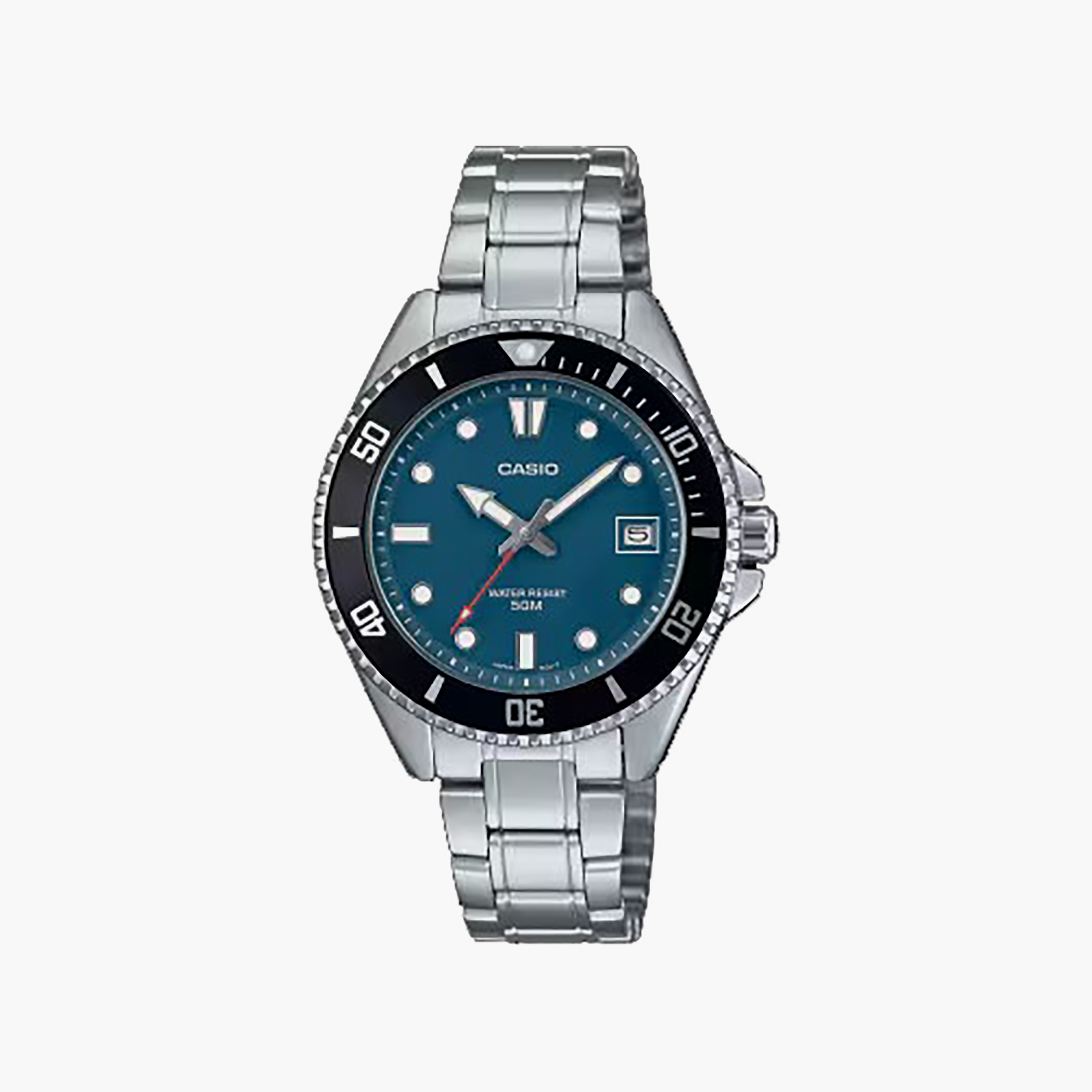 Casio 38 MM Silver Analog Stainless Steel Watch | MDV-10D-2A1VDF-men-watchesandjewellery-watches-image-1