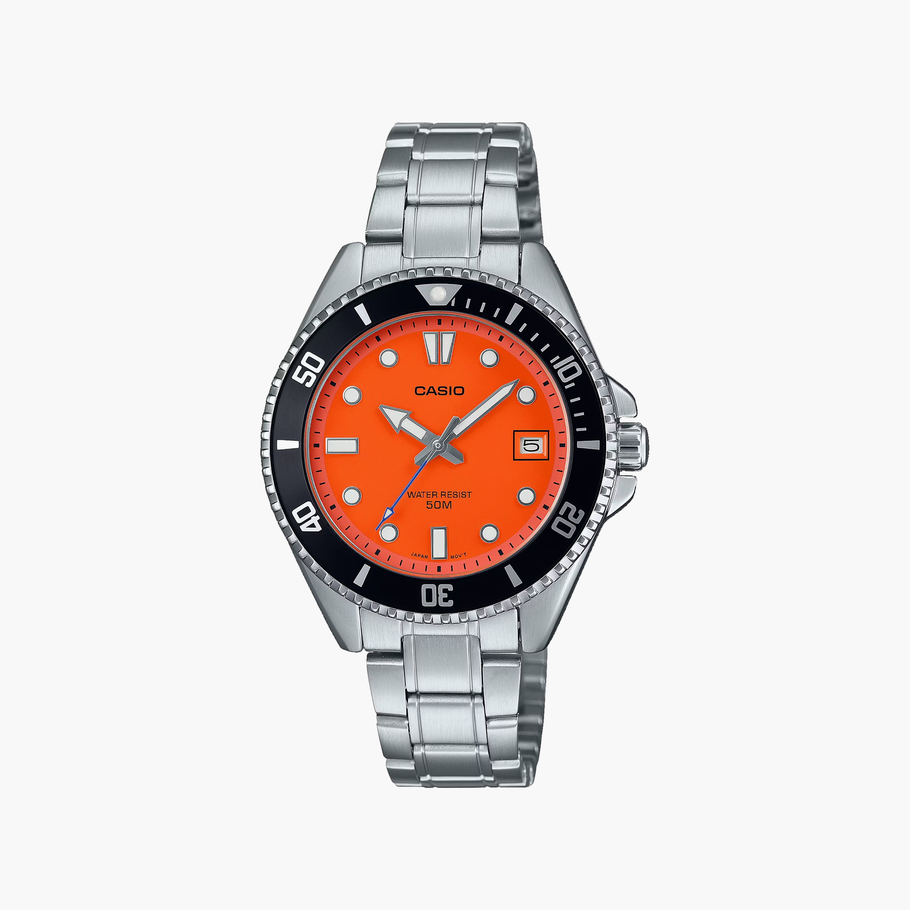 Casio 38 MM Silver Analog Stainless Steel Watch | MDV-10D-4A1VDF-men-watchesandjewellery-watches-image-1
