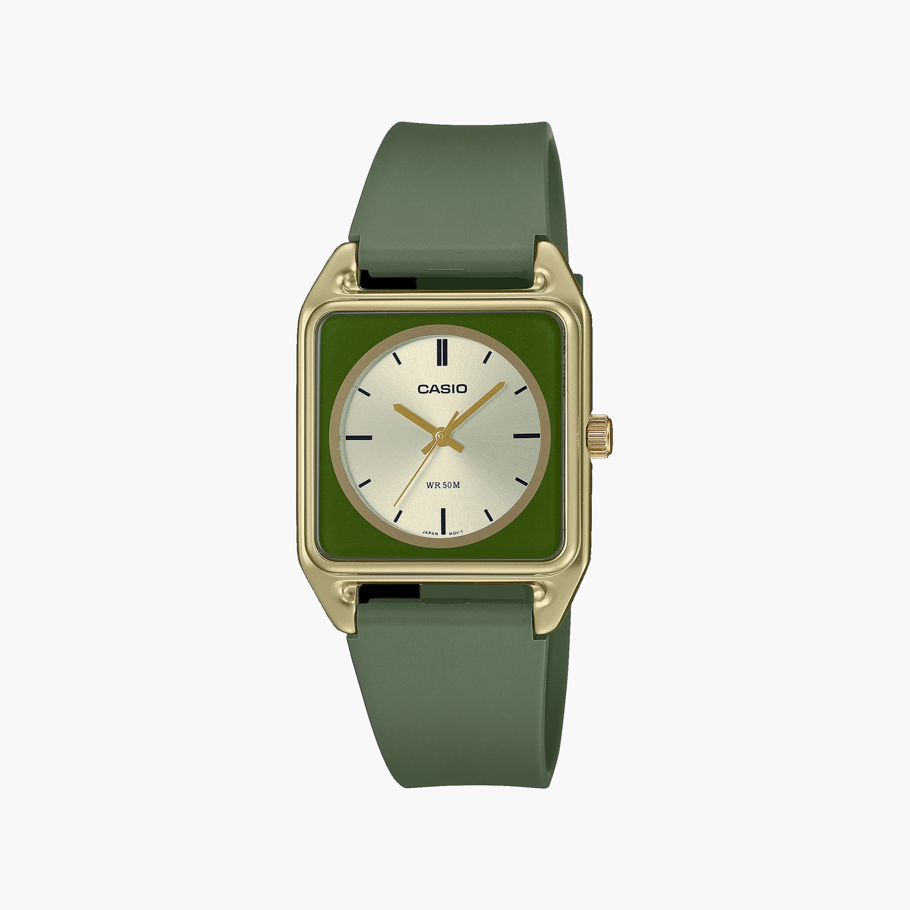 Casio 30 MM Green Analog Resin Watch | MTP-B170-3EVDF-men-watchesandjewellery-watches-image-1
