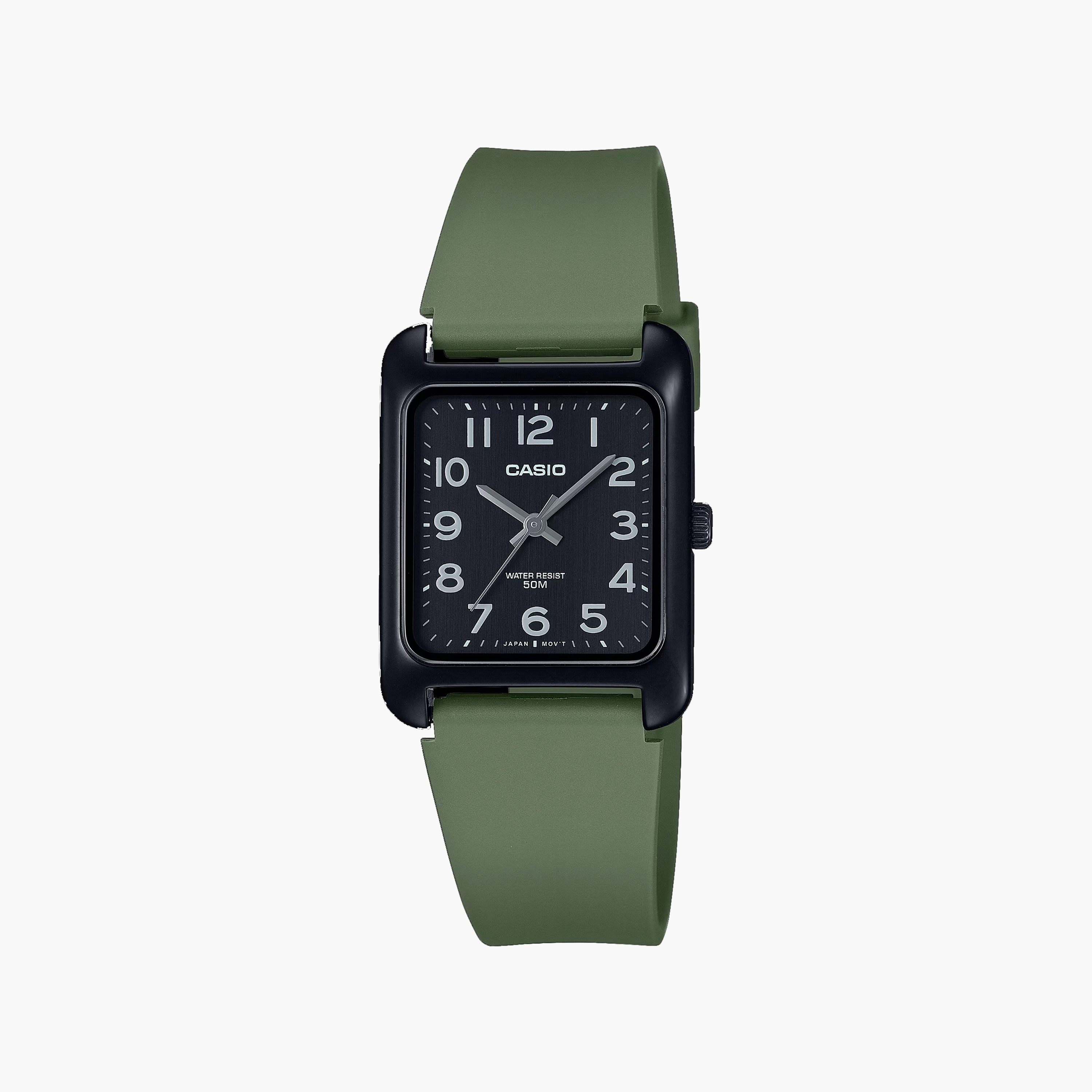 Casio 26 MM Green Analog Resin Watch | MTP-B175-3BVDF-men-watchesandjewellery-watches-image-1