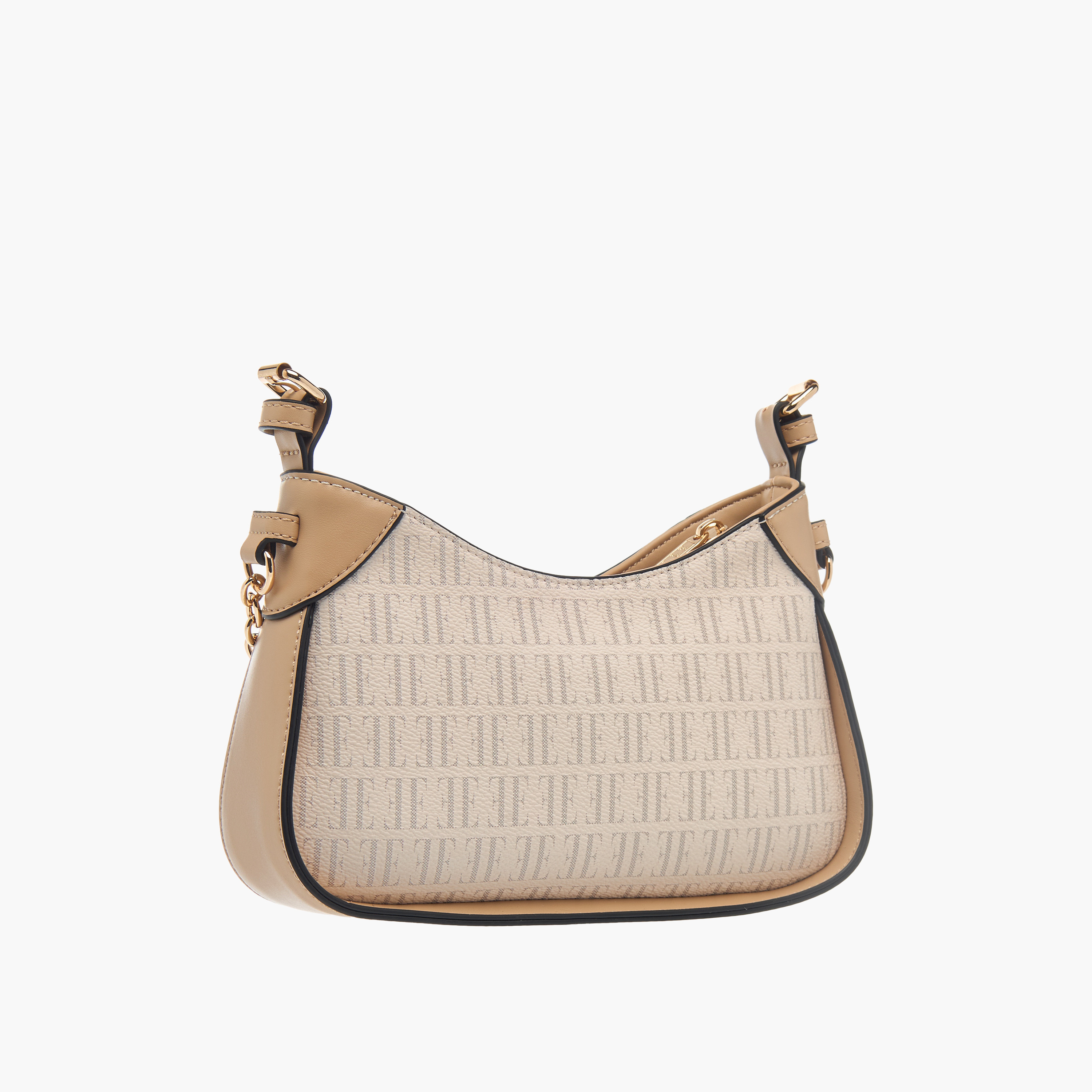شنطة كروس بودي بطبعات مونوجرام وحزام قابل للتعديل وسحّاب إغلاق من إيل-women-bagsandwallets-handbags-image-3