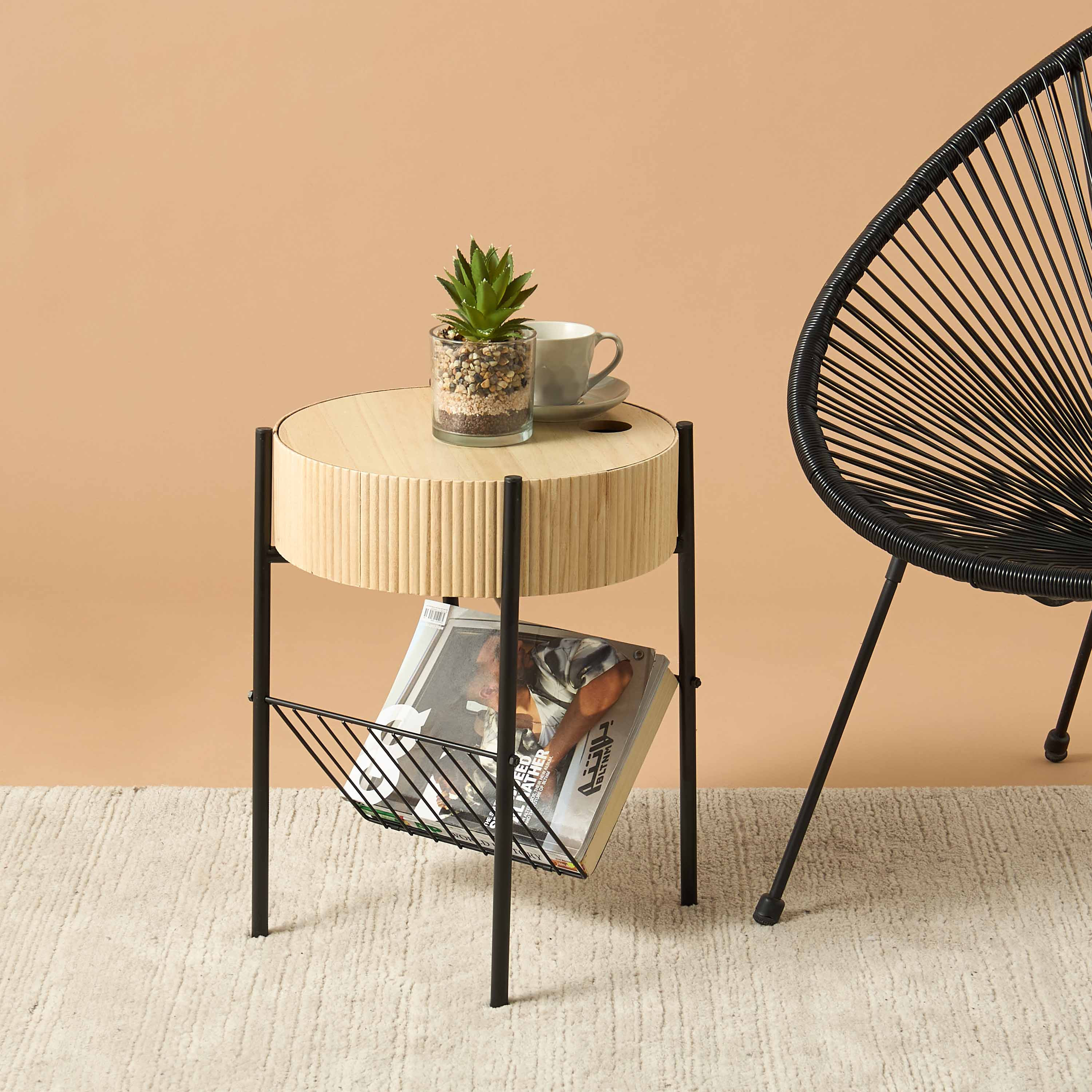 طاولة قهوة خشب بارزة الملمس-furniture-livingroom-coffeetables-image-1