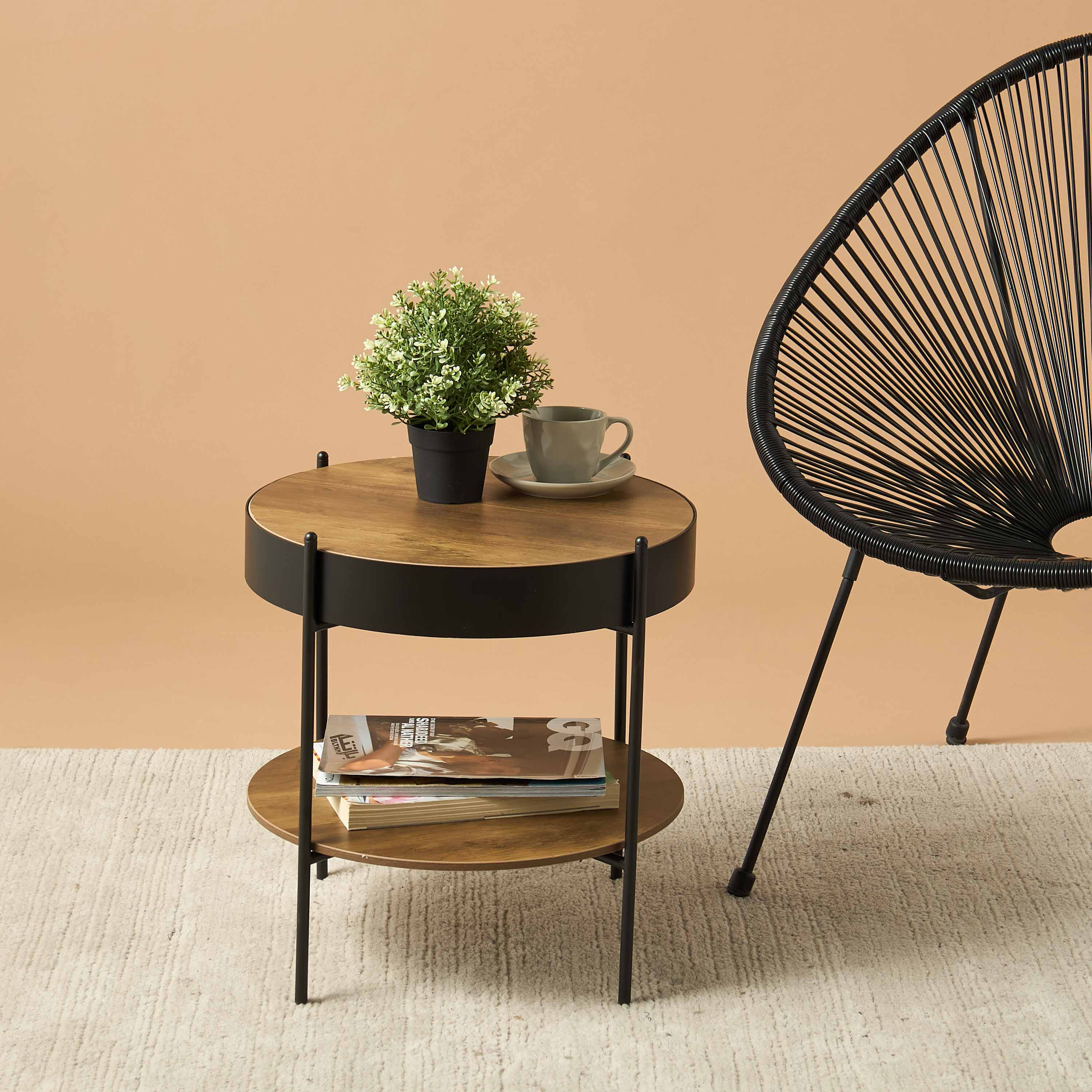 Wooden 2-Tier Coffee Table-furniture-livingroom-coffeetables-image-1
