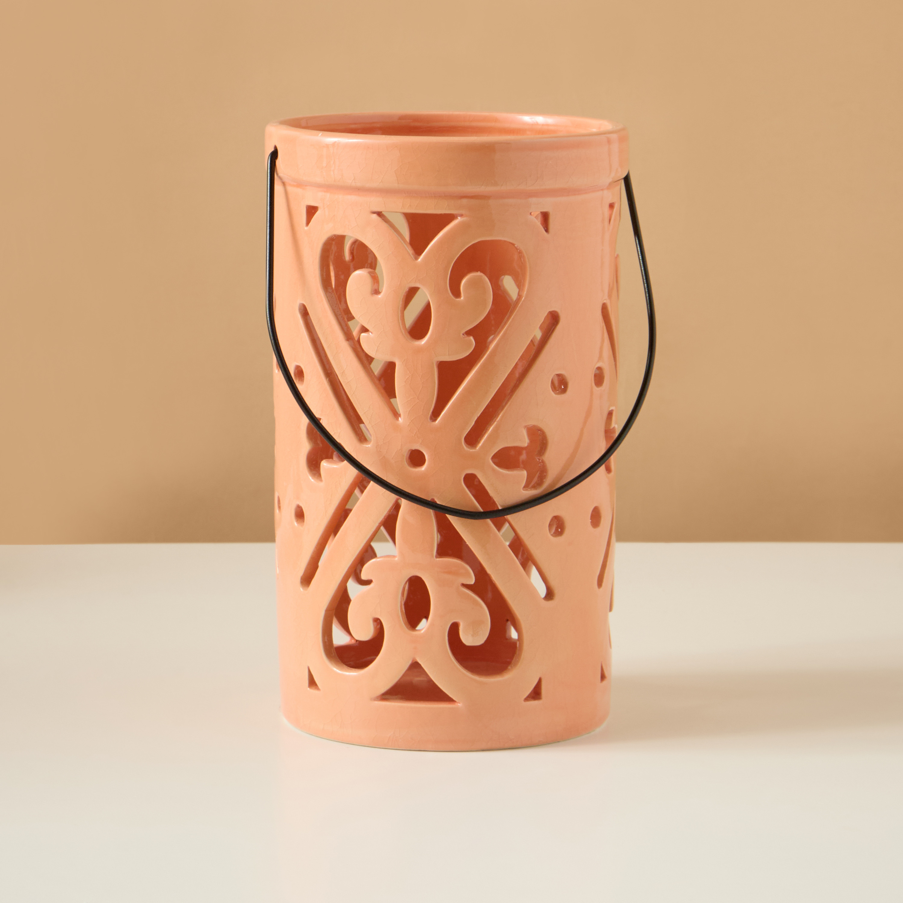 Palm Tree Detail Planter - 22 cms-household-decor-candleholdersandlanterns-image-2