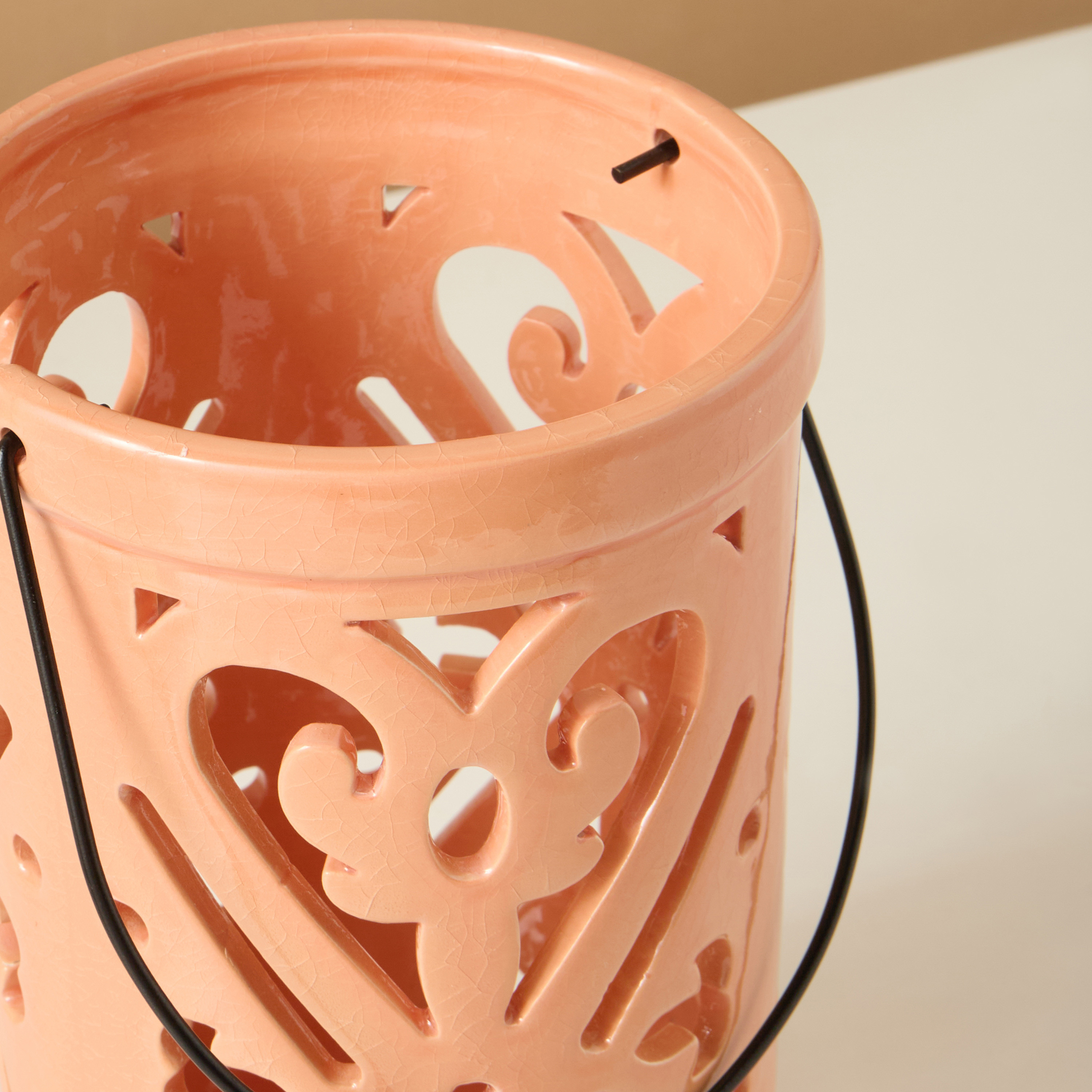 Palm Tree Detail Planter - 22 cms-household-decor-candleholdersandlanterns-image-4