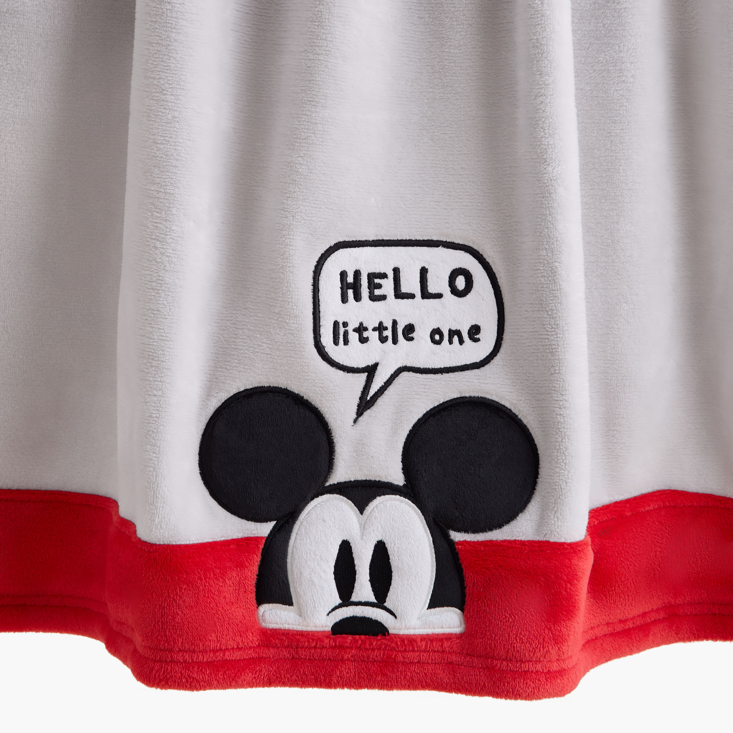 Disney Mickey Mouse Applique Raschel Blanket - 76x102 cm-baby-nursery-blanketsandswaddles-blanketsandquilts-image-3