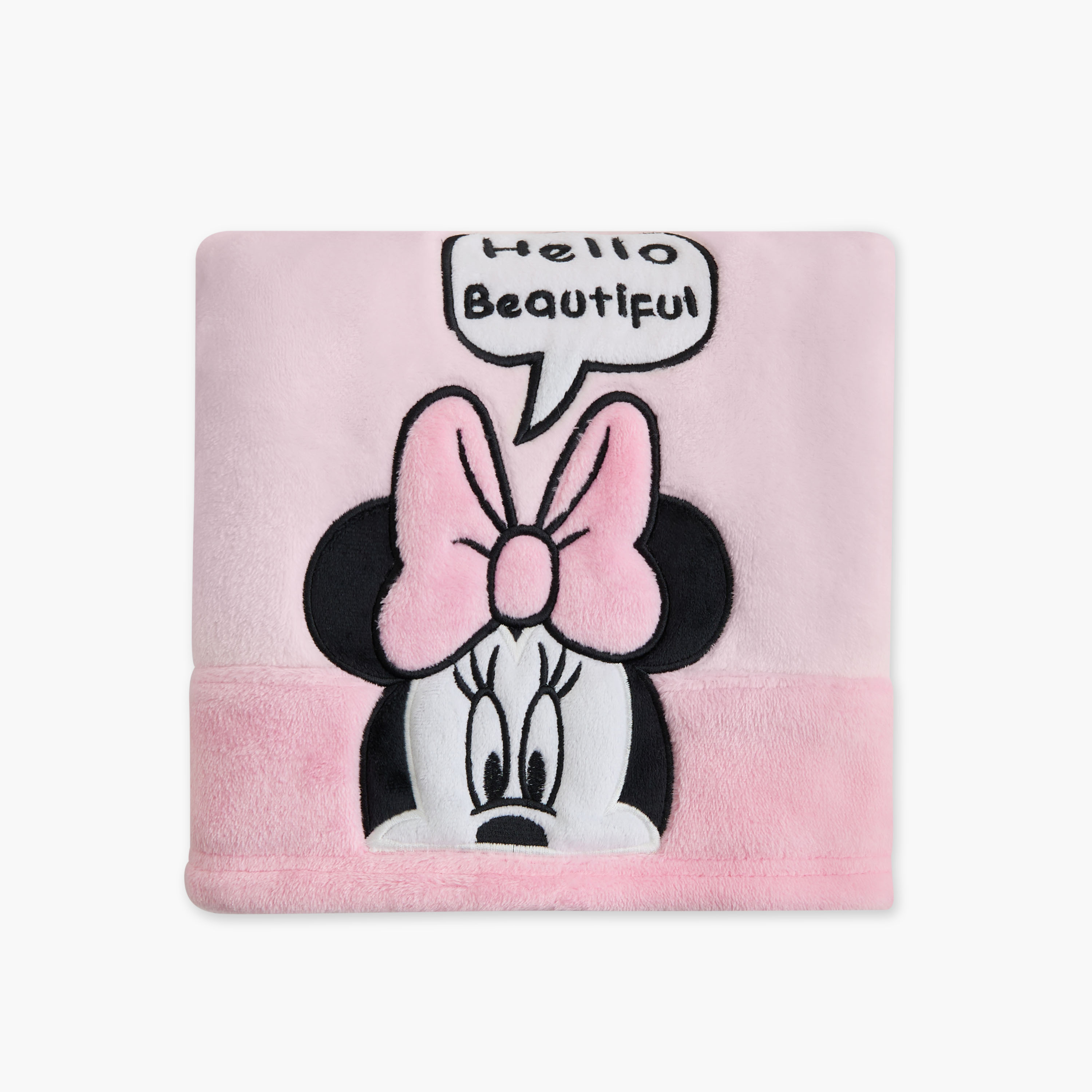 Disney Minnie Mouse Applique Raschel Blanket - 76x102 cm-baby-nursery-blanketsandswaddles-blanketsandquilts-image-4
