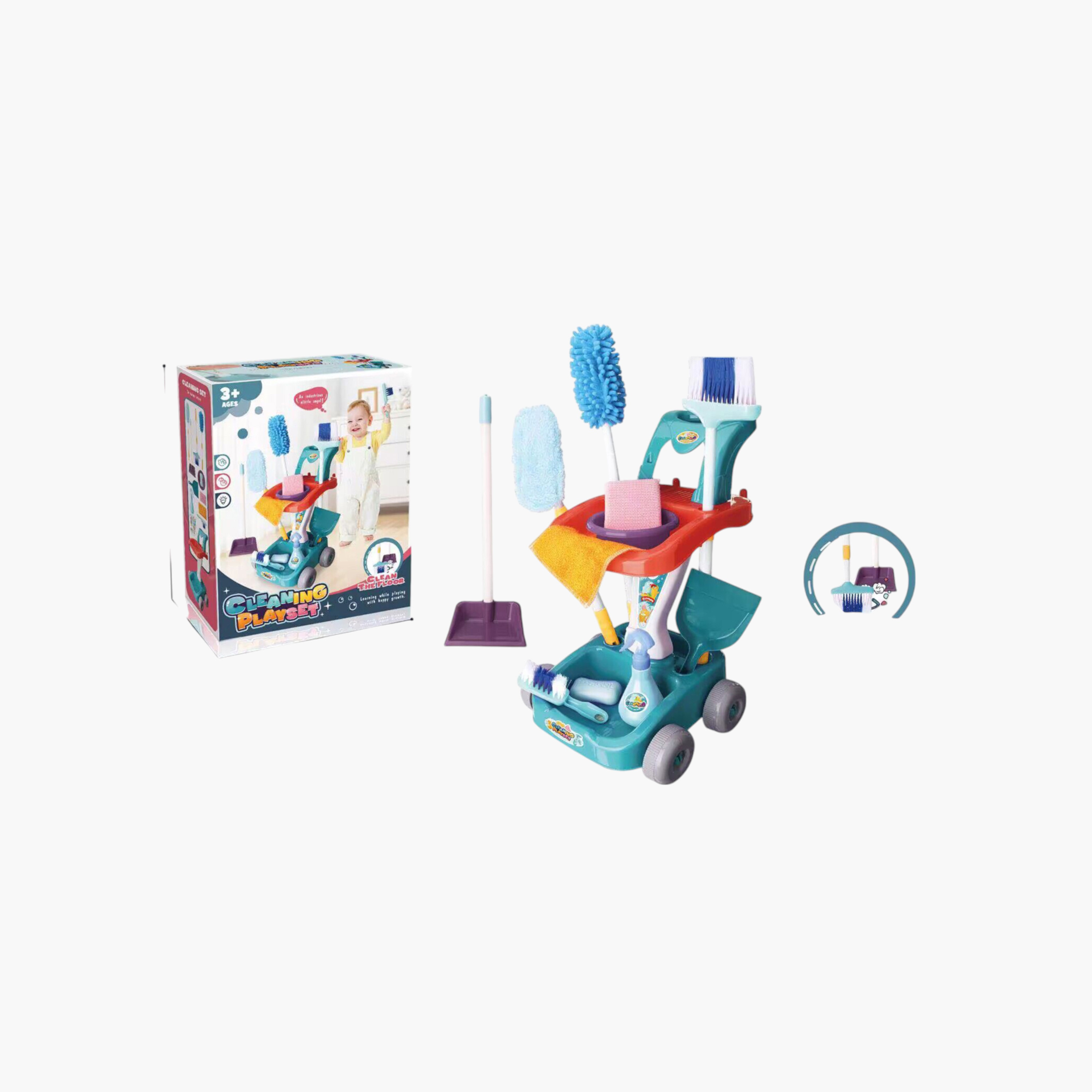 مجموعة لعب أدوات التنظيف 22 قطعة متنوعة-toys-roleplay-householdsets-image-1