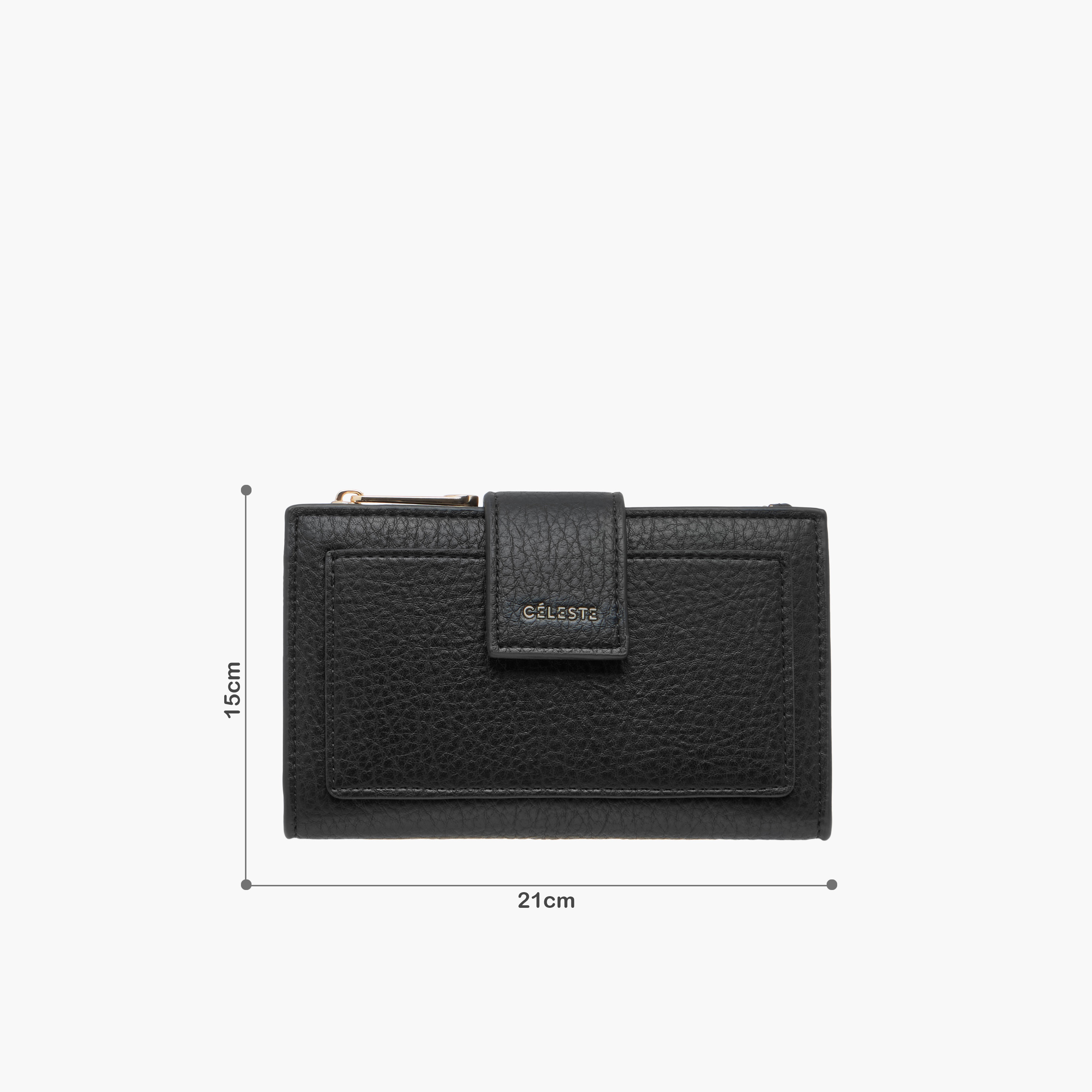 محفظة بارزة الملمس بزر إغلاق من سيليست-women-bagsandwallets-wallets-image-6