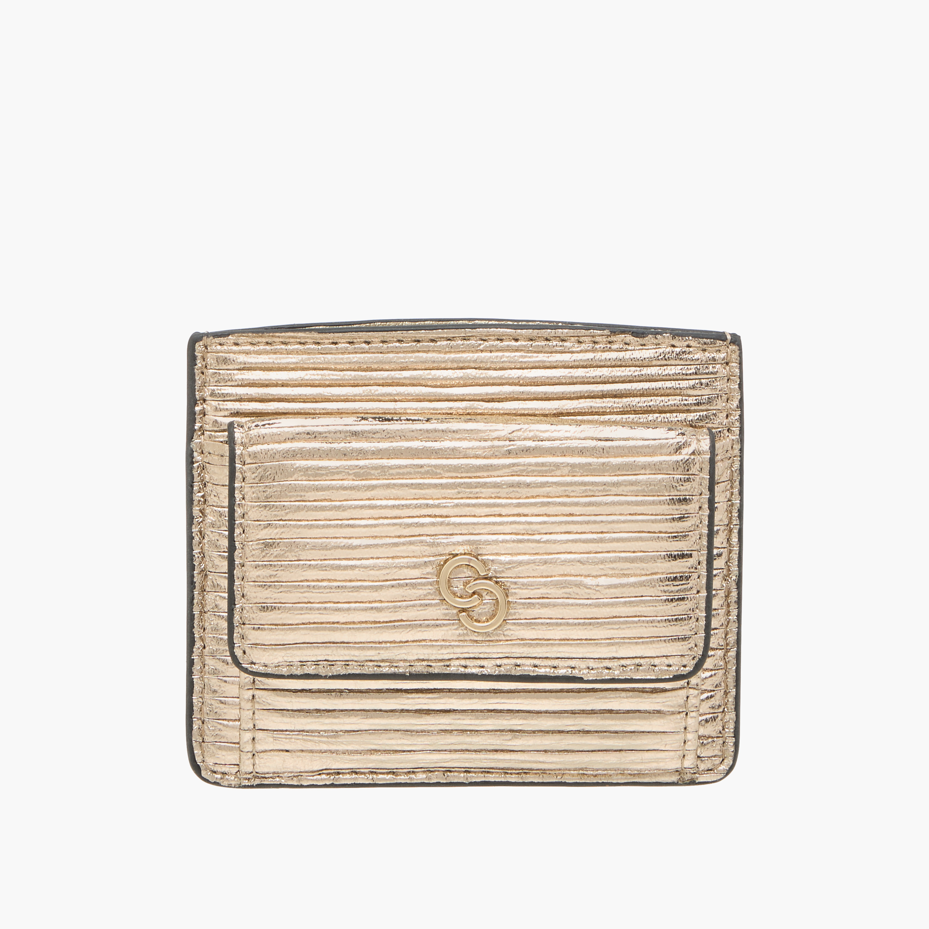 محفظة مجعدة بارزة الملمس بزر إغلاق من سيليست-women-bagsandwallets-wallets-image-1